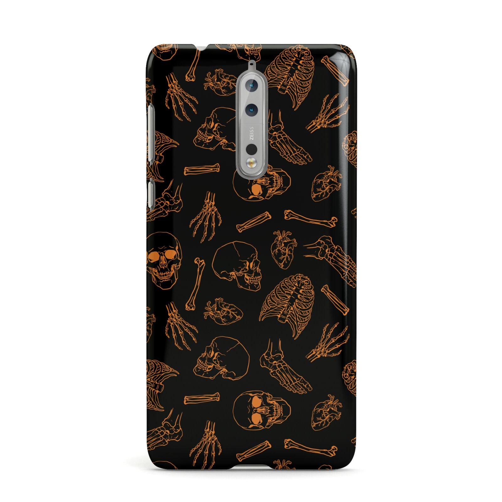 Orange Skeleton Illustrations Nokia Case