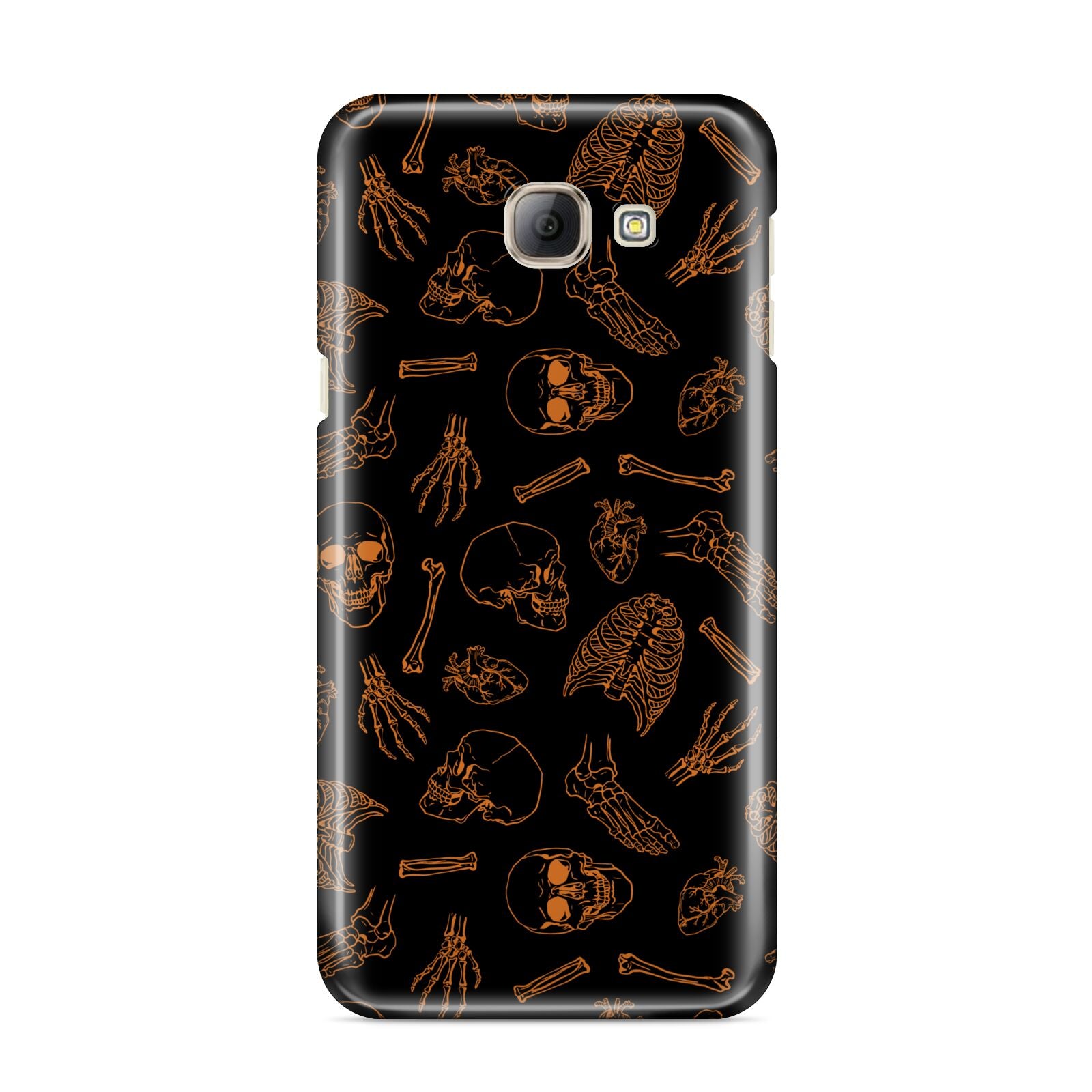 Orange Skeleton Illustrations Samsung Galaxy A8 2016 Case