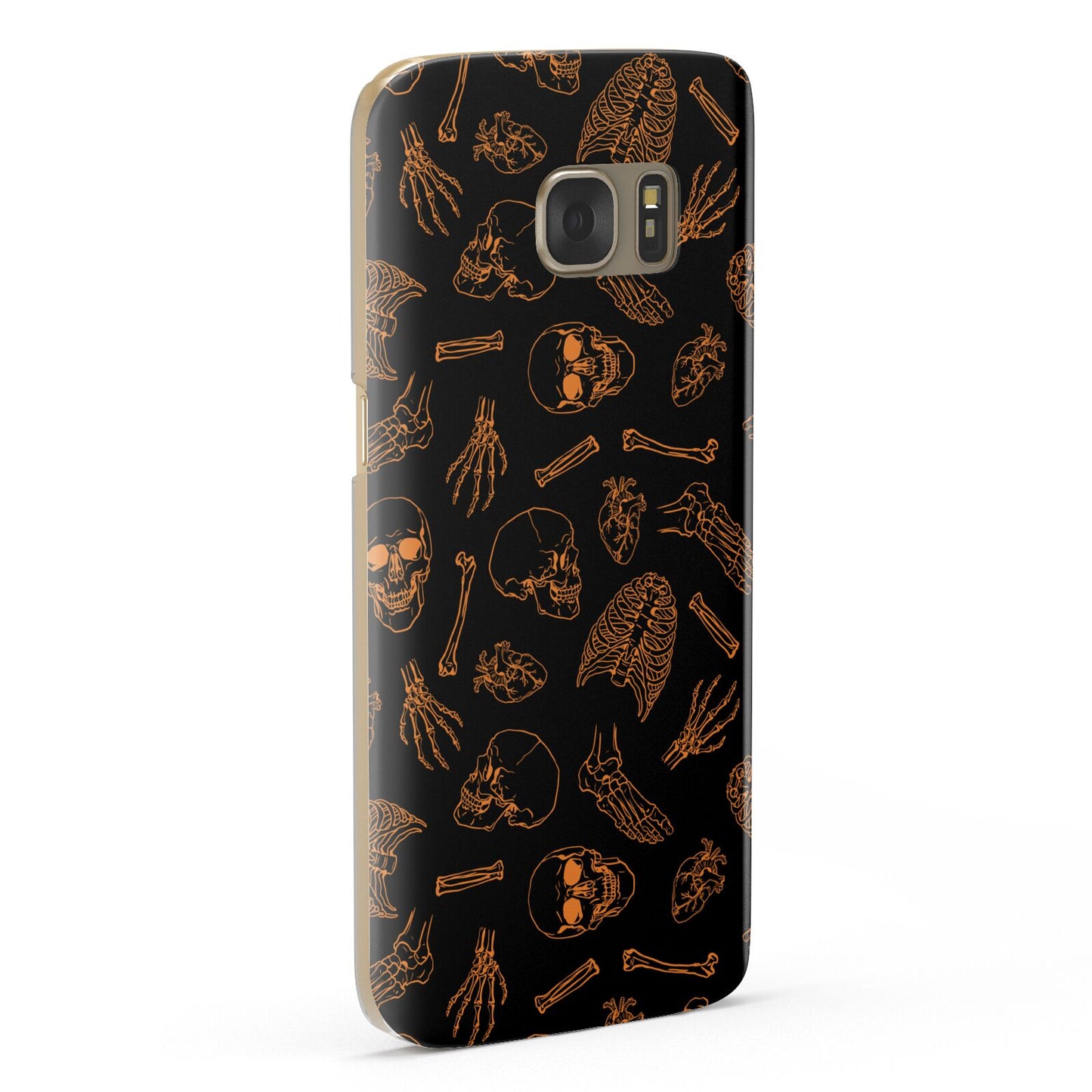 Orange Skeleton Illustrations Samsung Galaxy Case Fourty Five Degrees