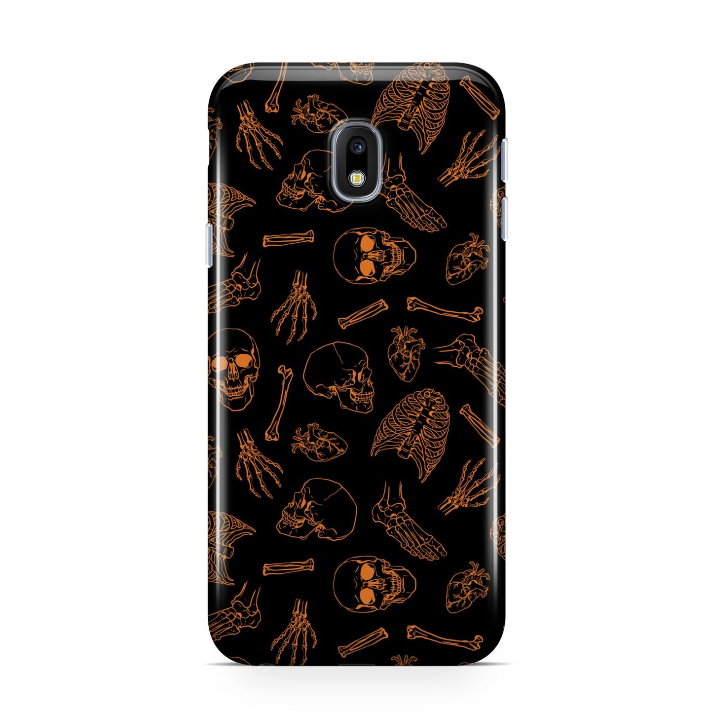 Orange Skeleton Illustrations Samsung Galaxy J3 2017 Case