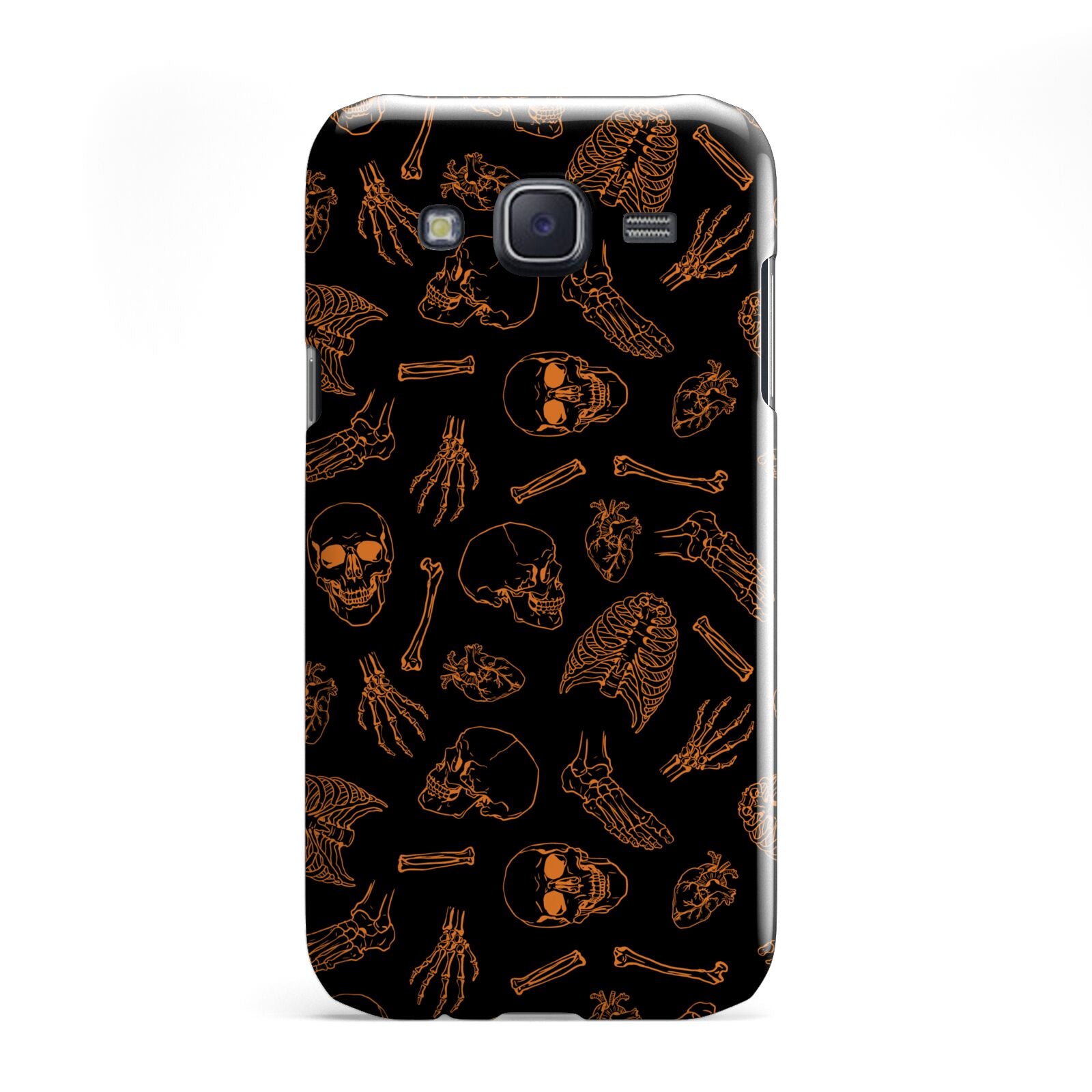 Orange Skeleton Illustrations Samsung Galaxy J5 Case