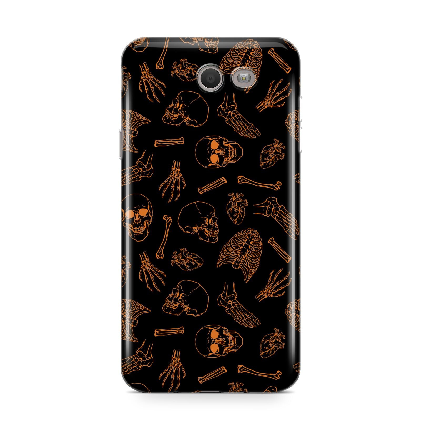 Orange Skeleton Illustrations Samsung Galaxy J7 2017 Case