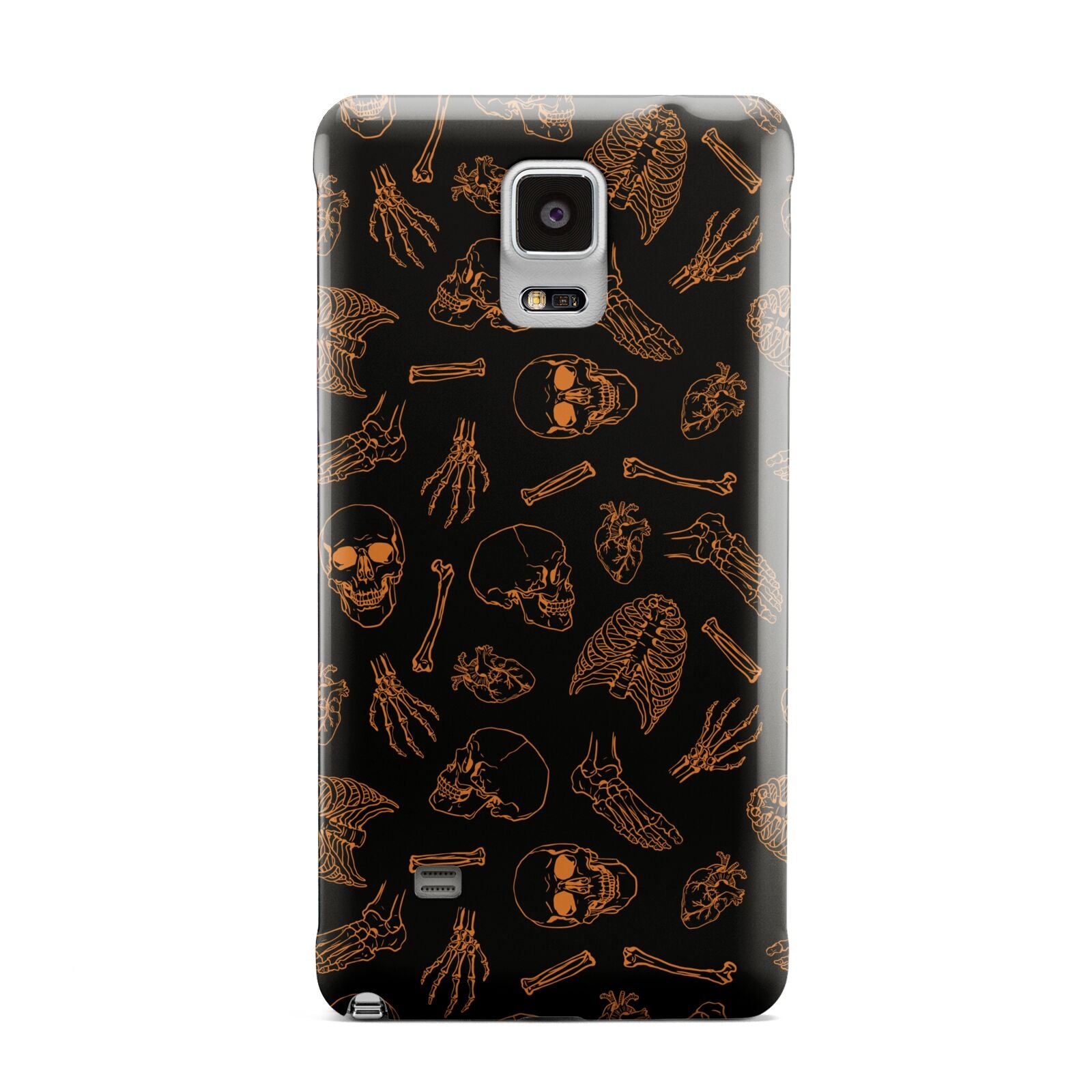 Orange Skeleton Illustrations Samsung Galaxy Note 4 Case