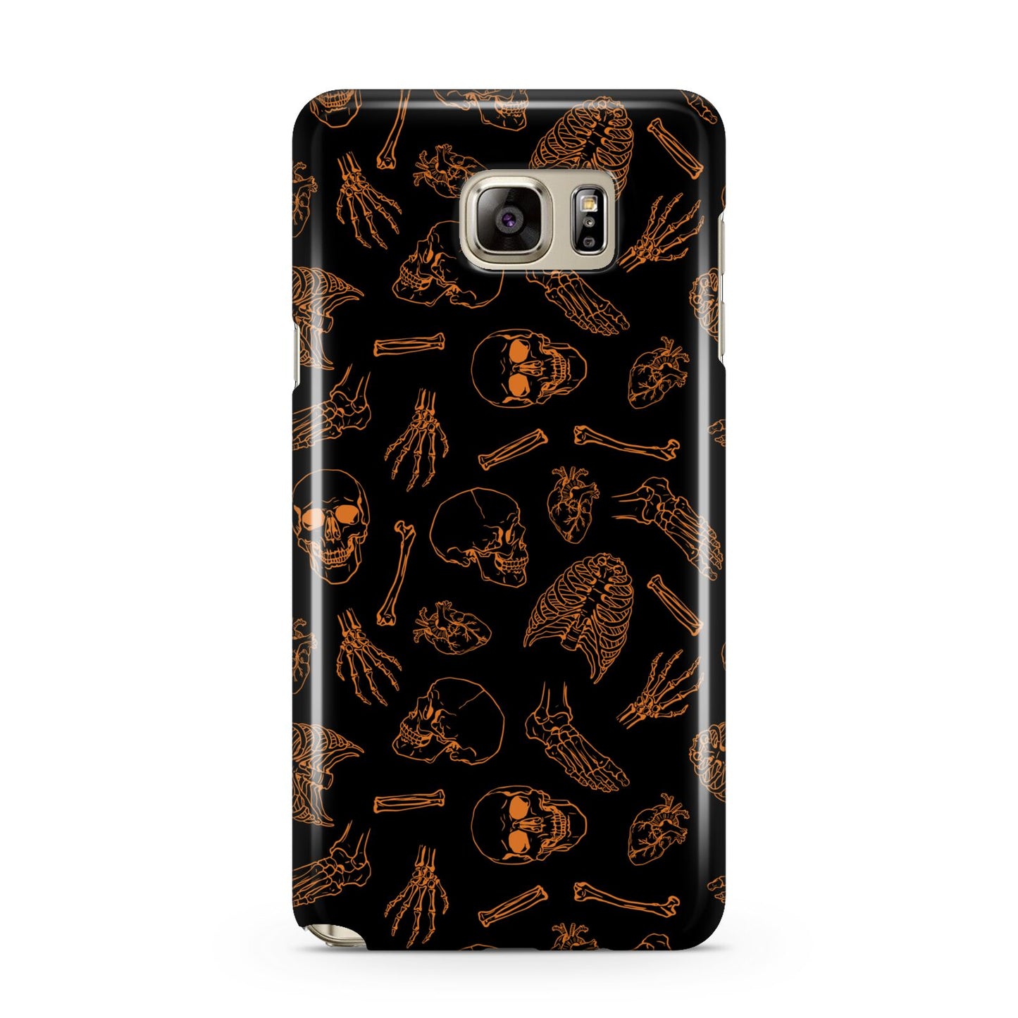 Orange Skeleton Illustrations Samsung Galaxy Note 5 Case