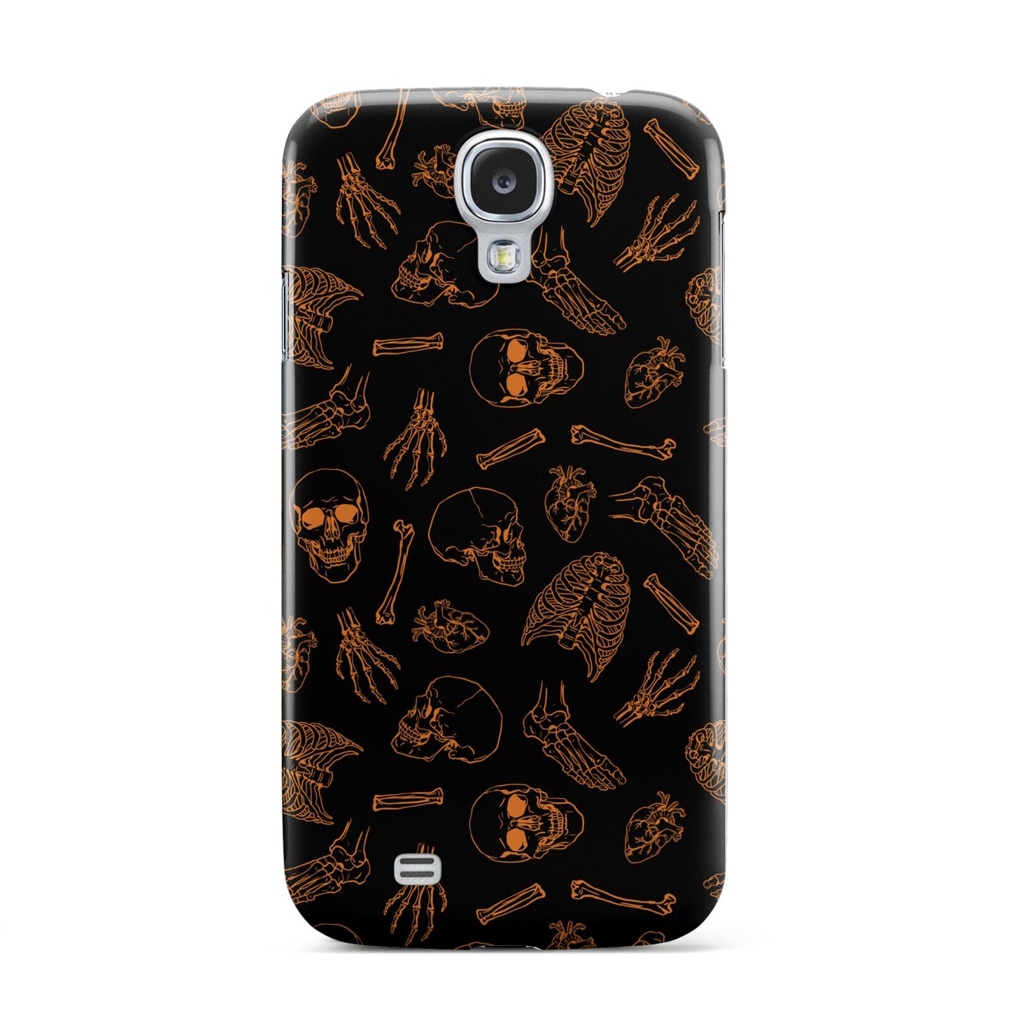 Orange Skeleton Illustrations Samsung Galaxy S4 Case