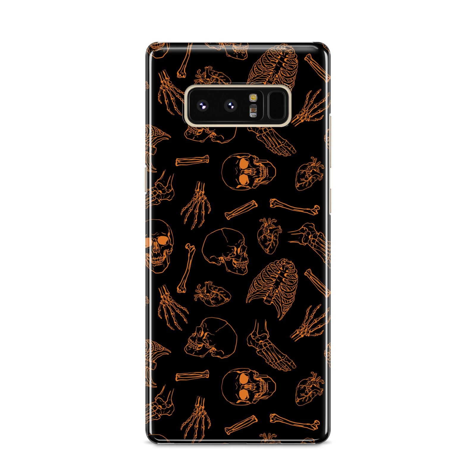 Orange Skeleton Illustrations Samsung Galaxy S8 Case