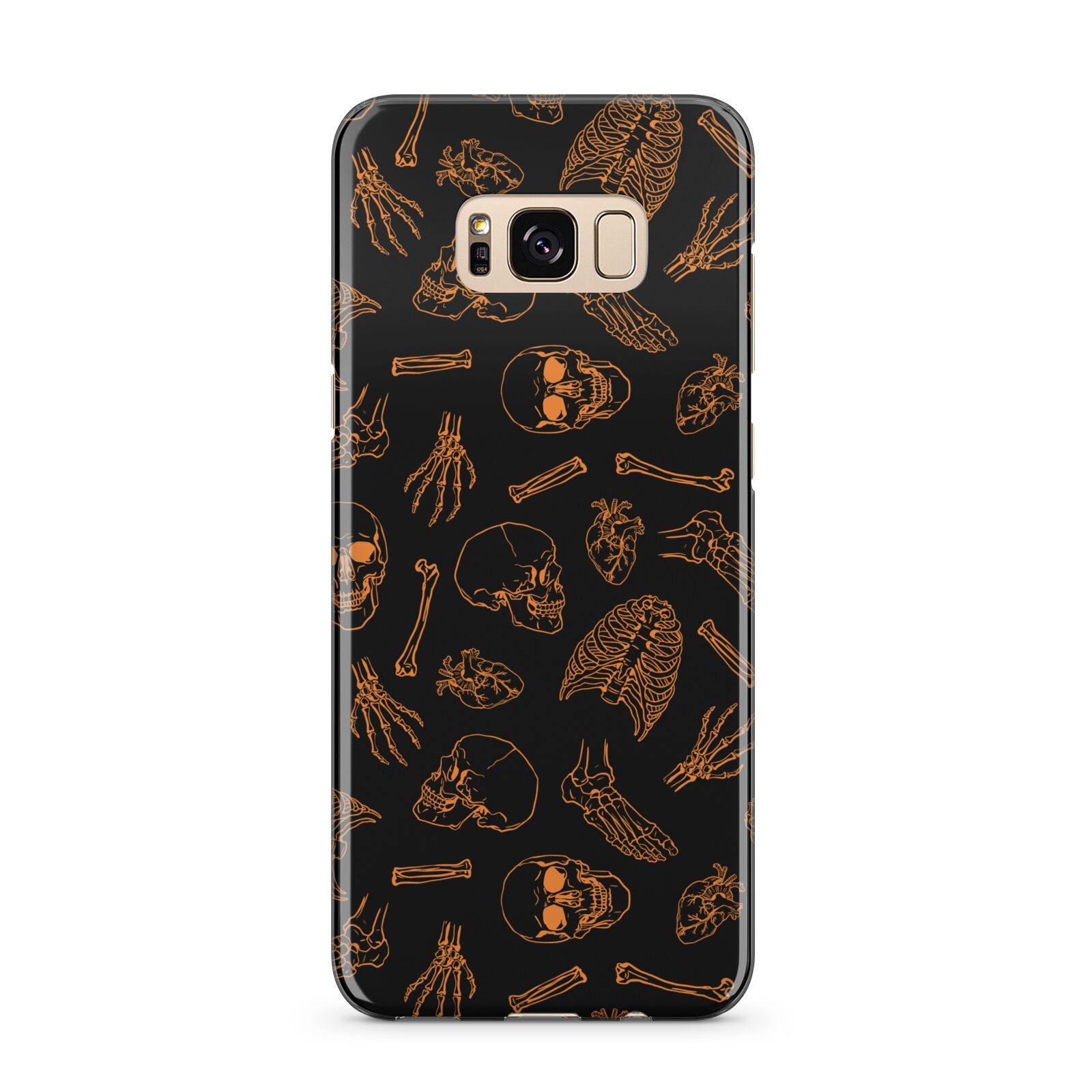 Orange Skeleton Illustrations Samsung Galaxy S8 Plus Case