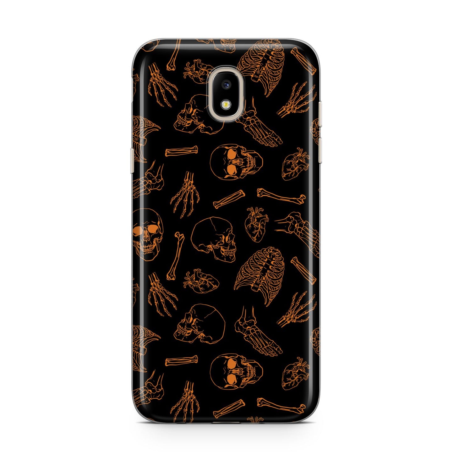 Orange Skeleton Illustrations Samsung J5 2017 Case