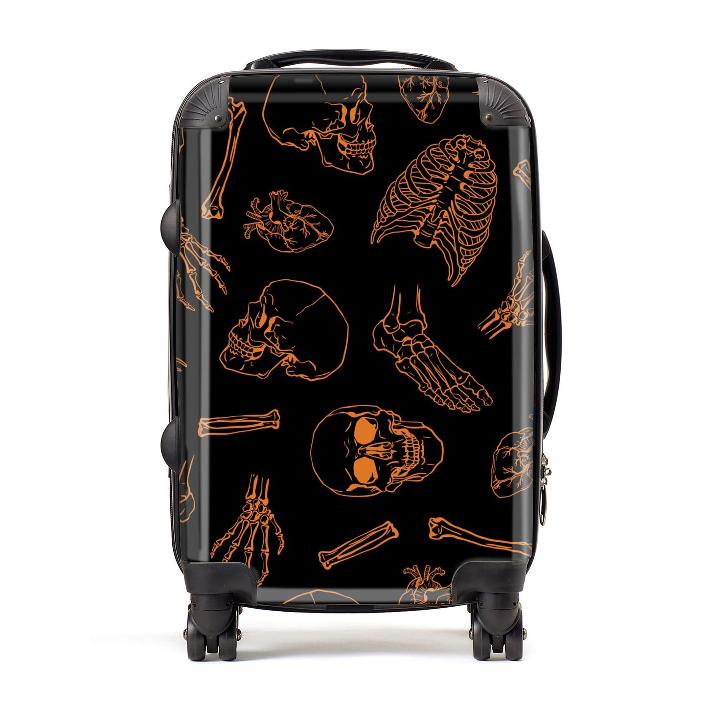 Orange Skeleton Illustrations Suitcase