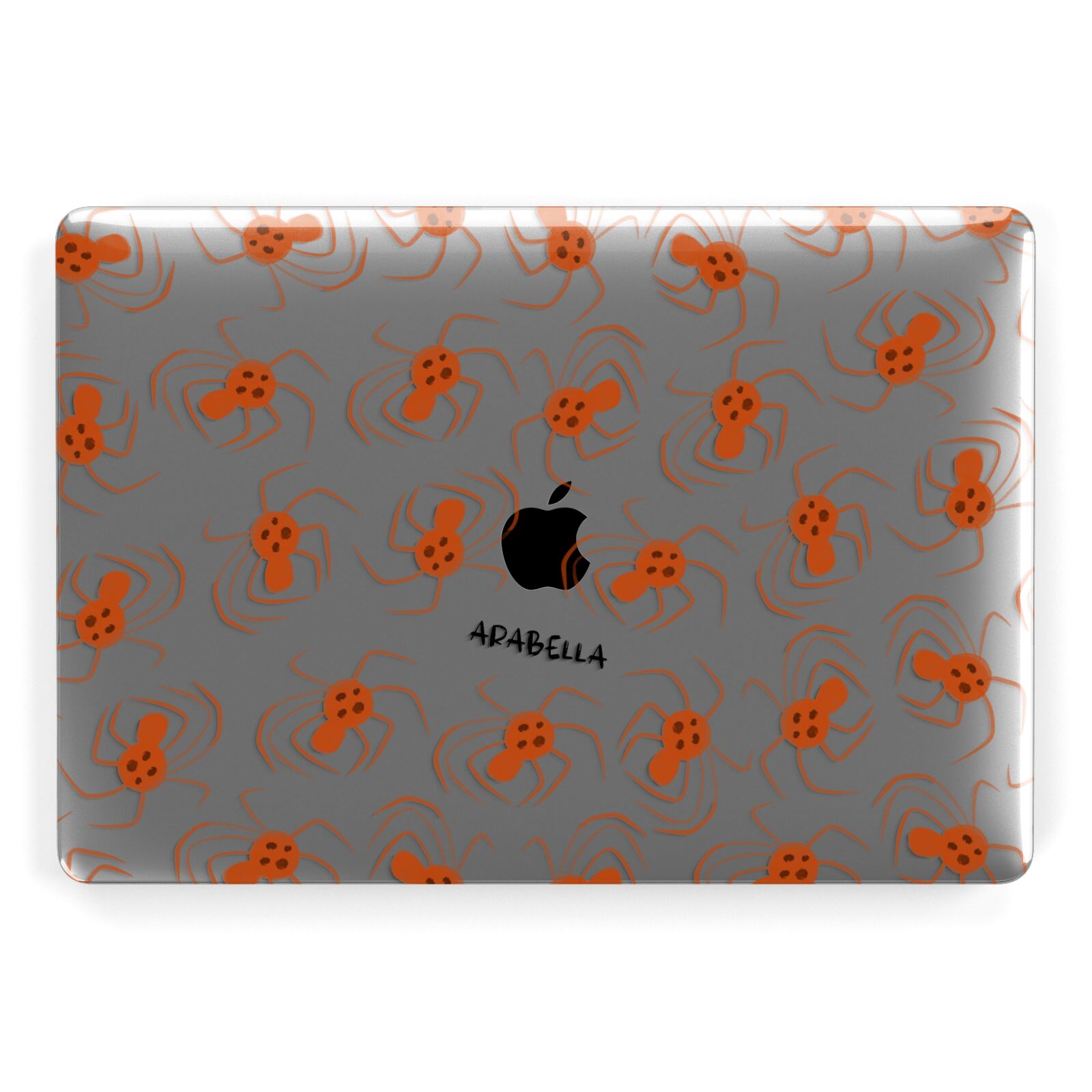 Orange Spiders Personalised Apple MacBook Case