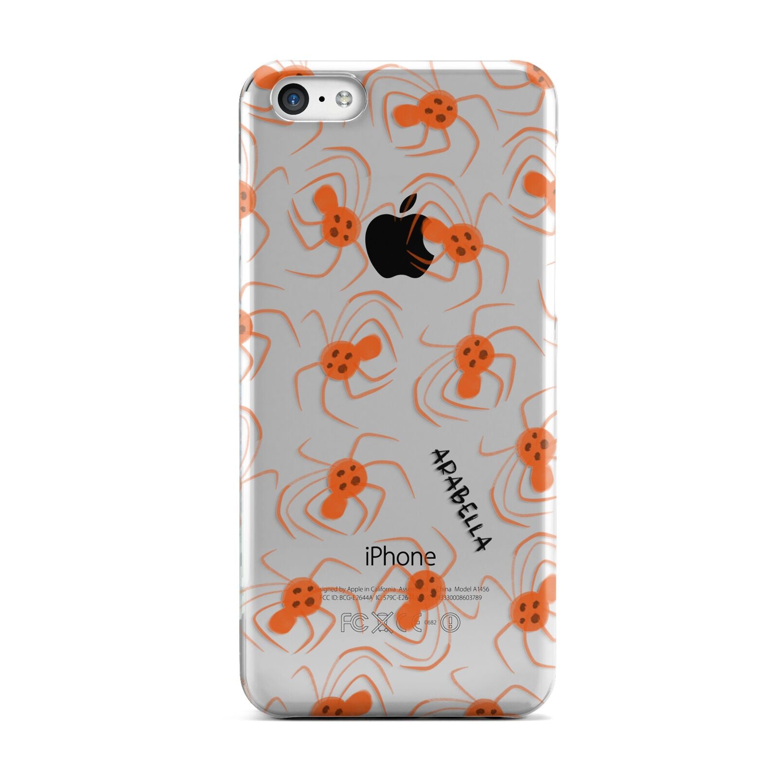 Orange Spiders Personalised Apple iPhone 5c Case