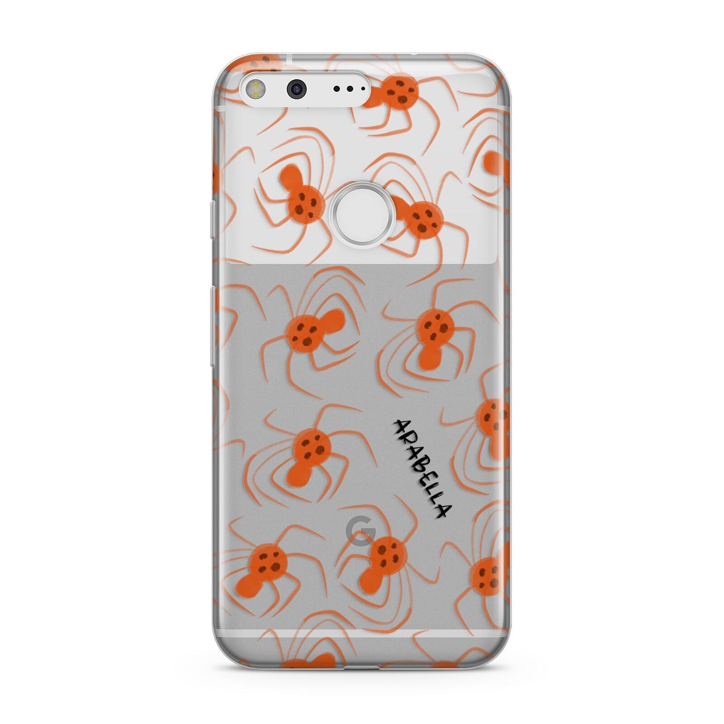 Orange Spiders Personalised Google Pixel Case