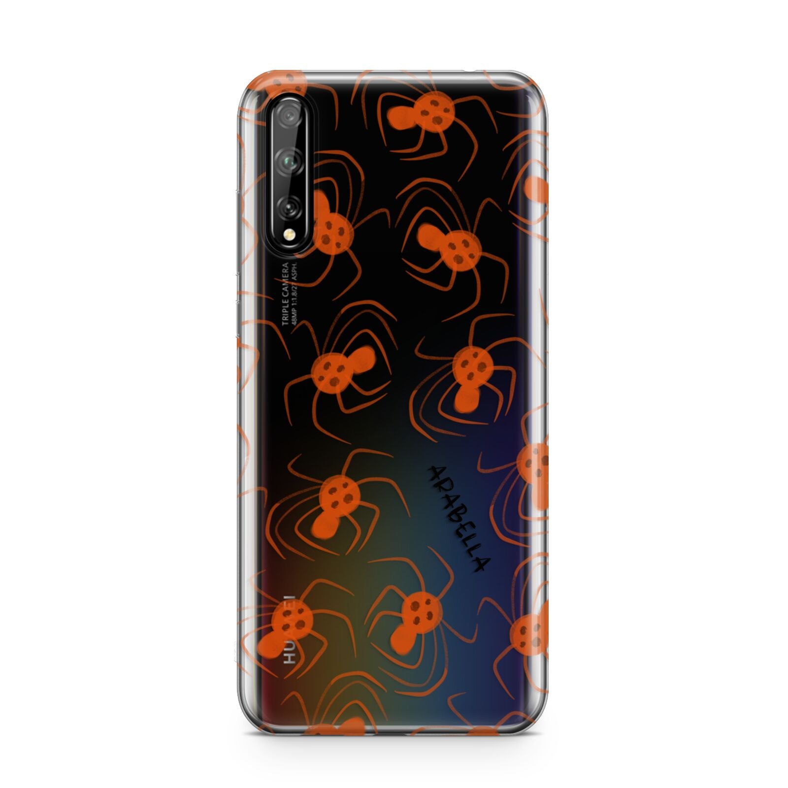 Orange Spiders Personalised Huawei Enjoy 10s Phone Case