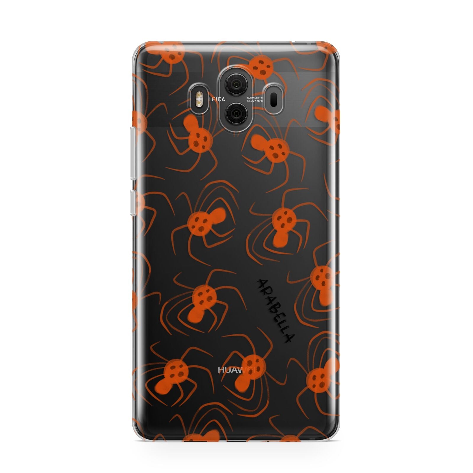 Orange Spiders Personalised Huawei Mate 10 Protective Phone Case