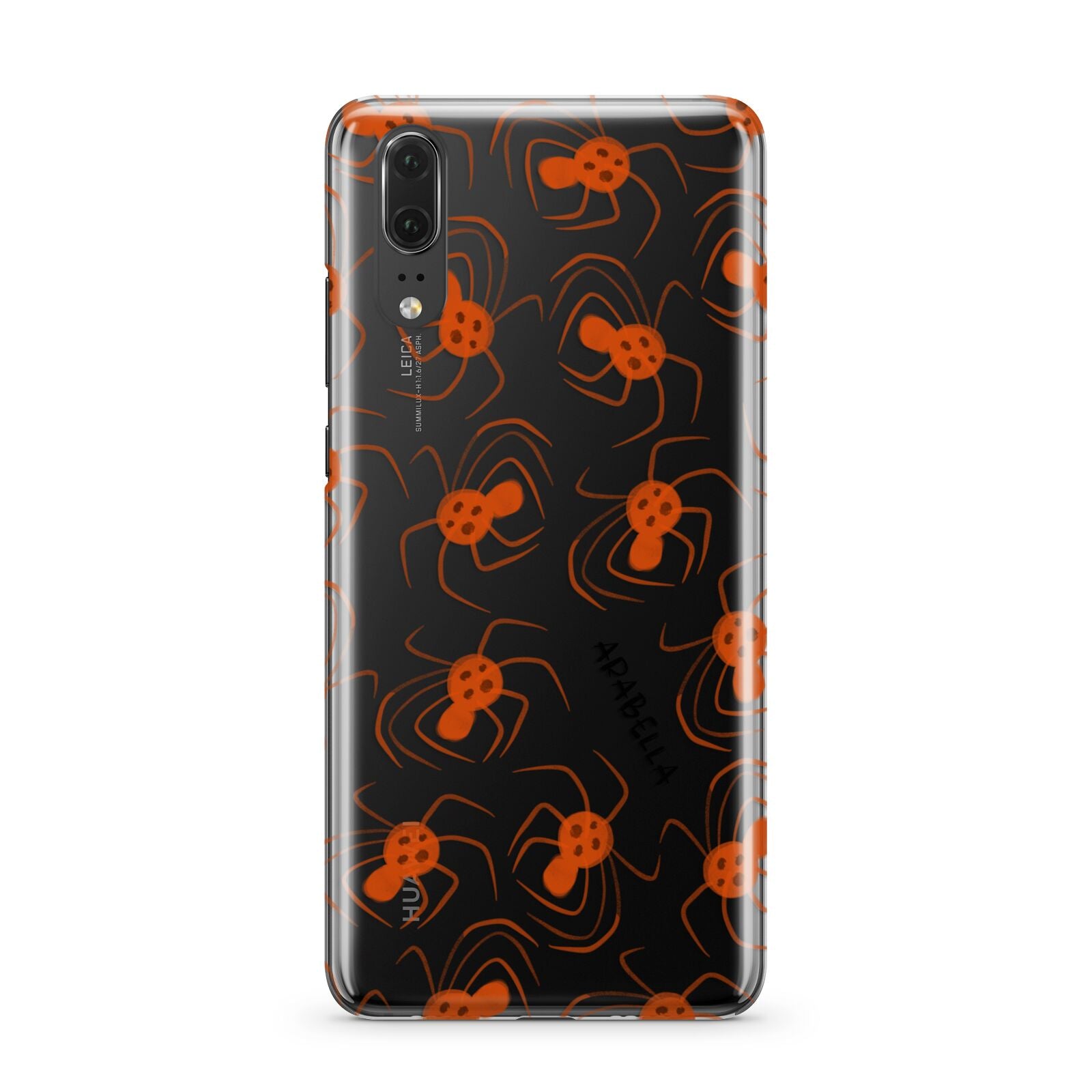 Orange Spiders Personalised Huawei P20 Phone Case