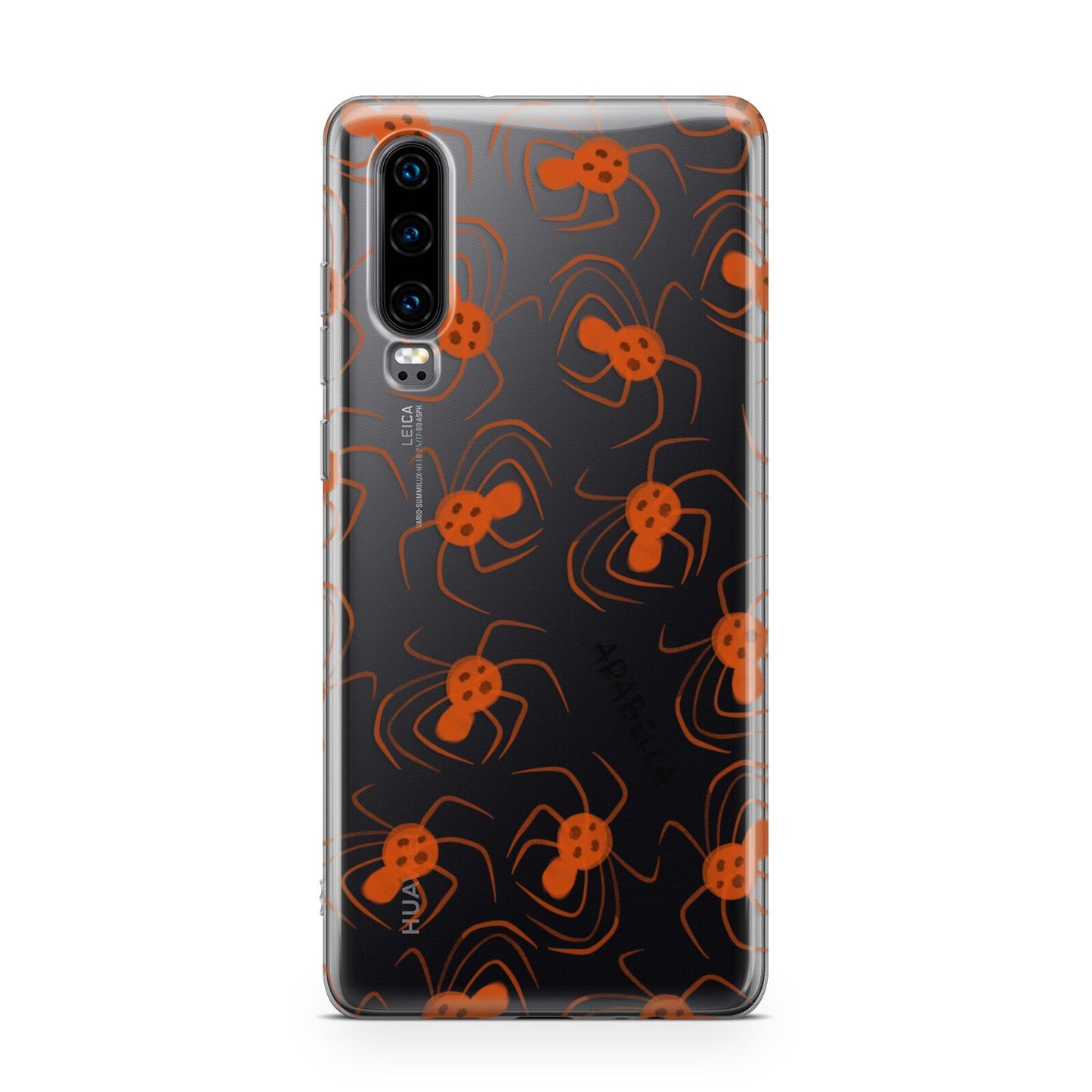 Orange Spiders Personalised Huawei P30 Phone Case