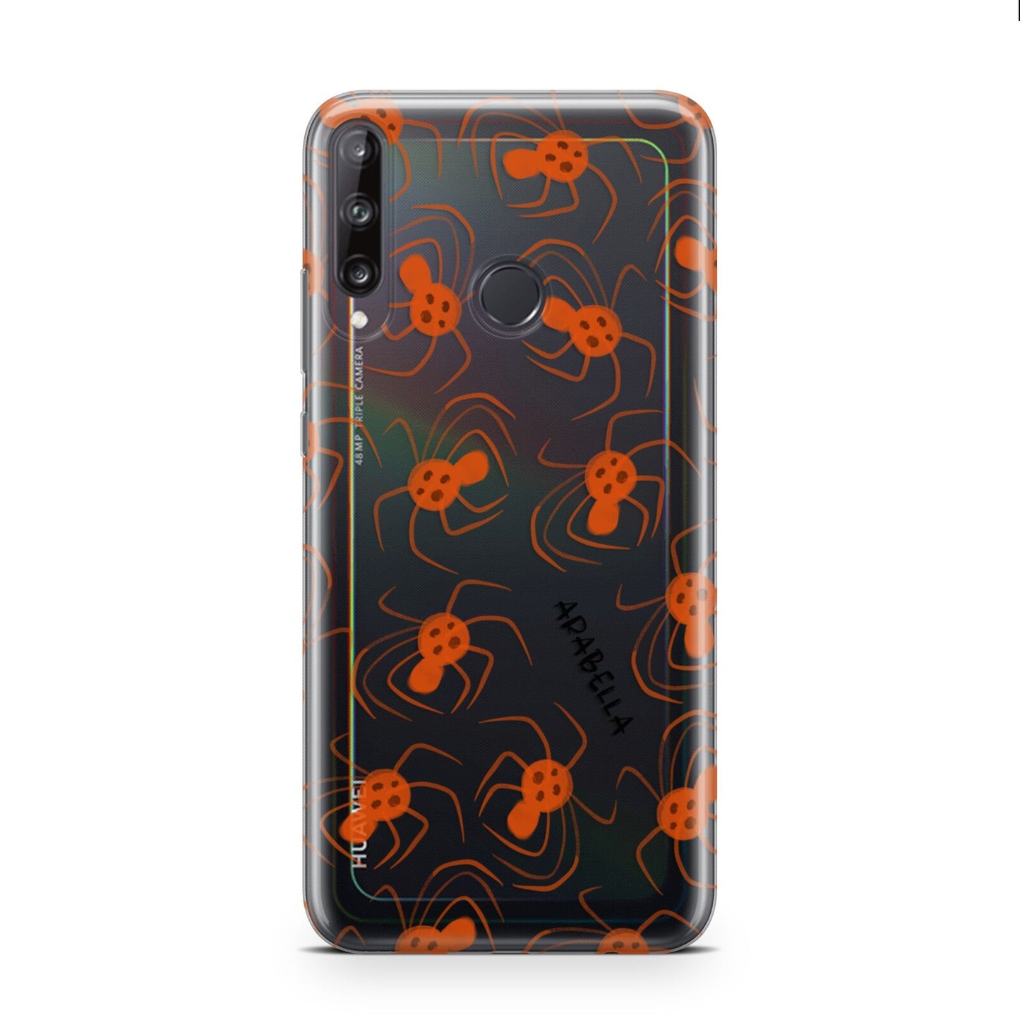 Orange Spiders Personalised Huawei P40 Lite E Phone Case