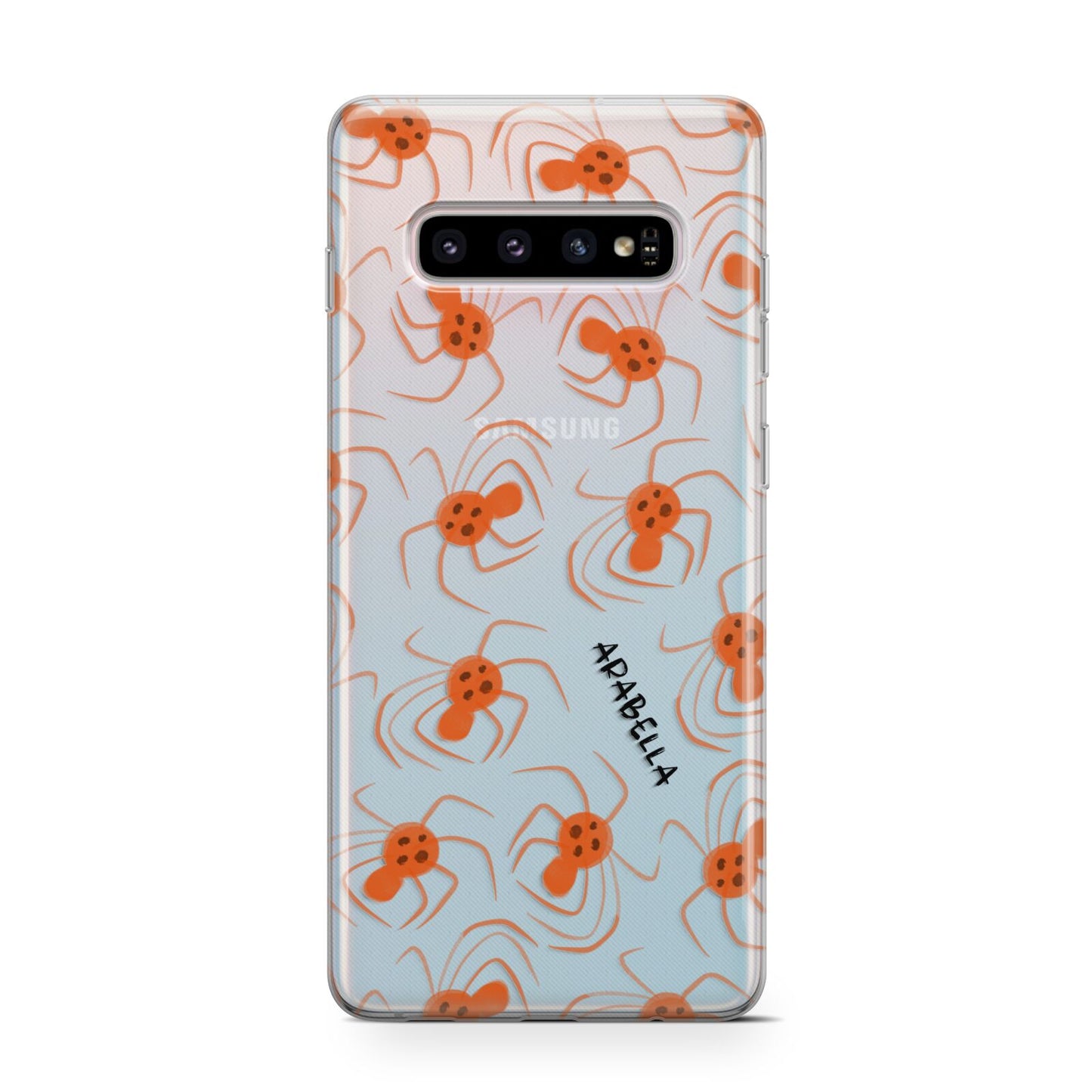 Orange Spiders Personalised Protective Samsung Galaxy Case