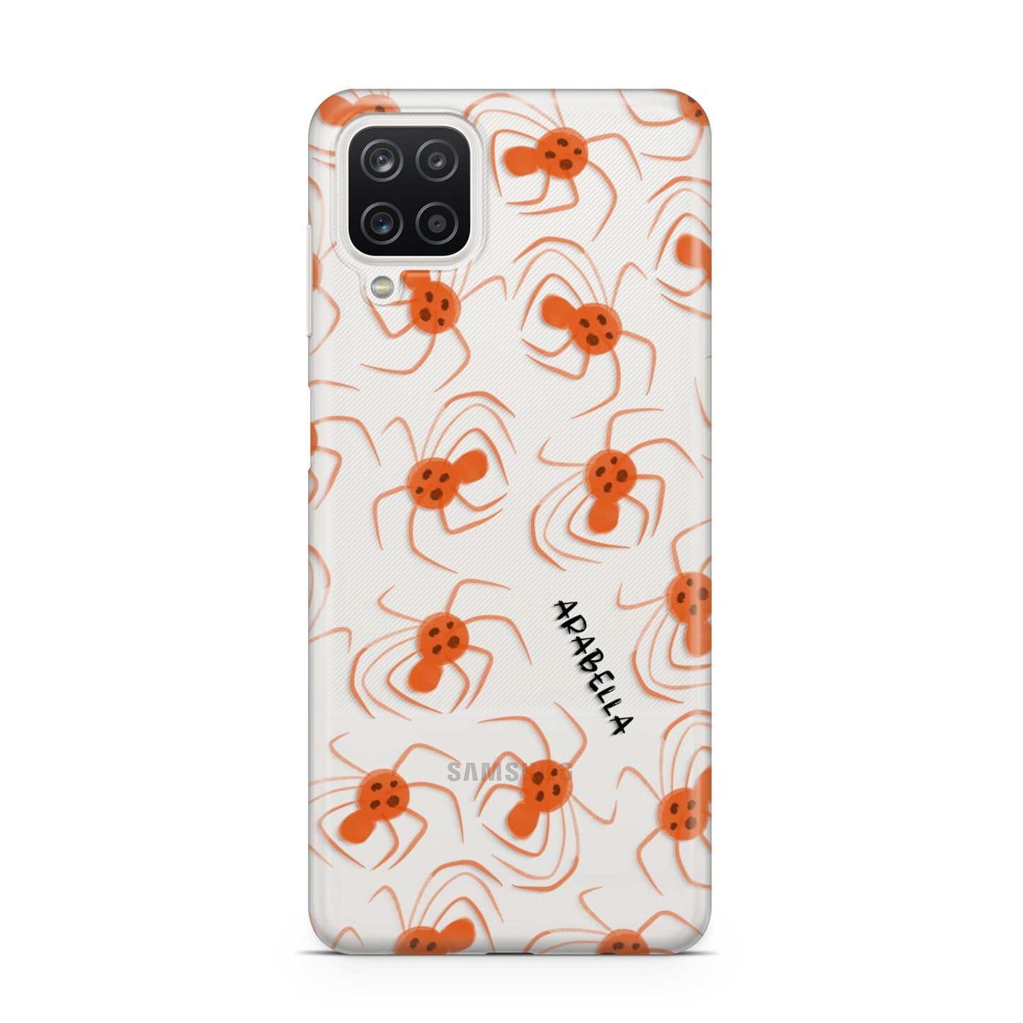 Orange Spiders Personalised Samsung A12 Case