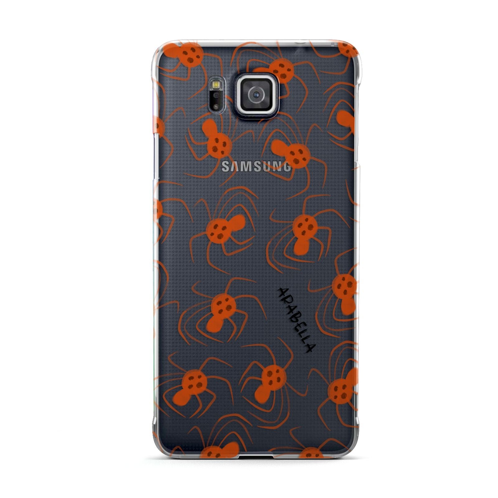 Orange Spiders Personalised Samsung Galaxy Alpha Case