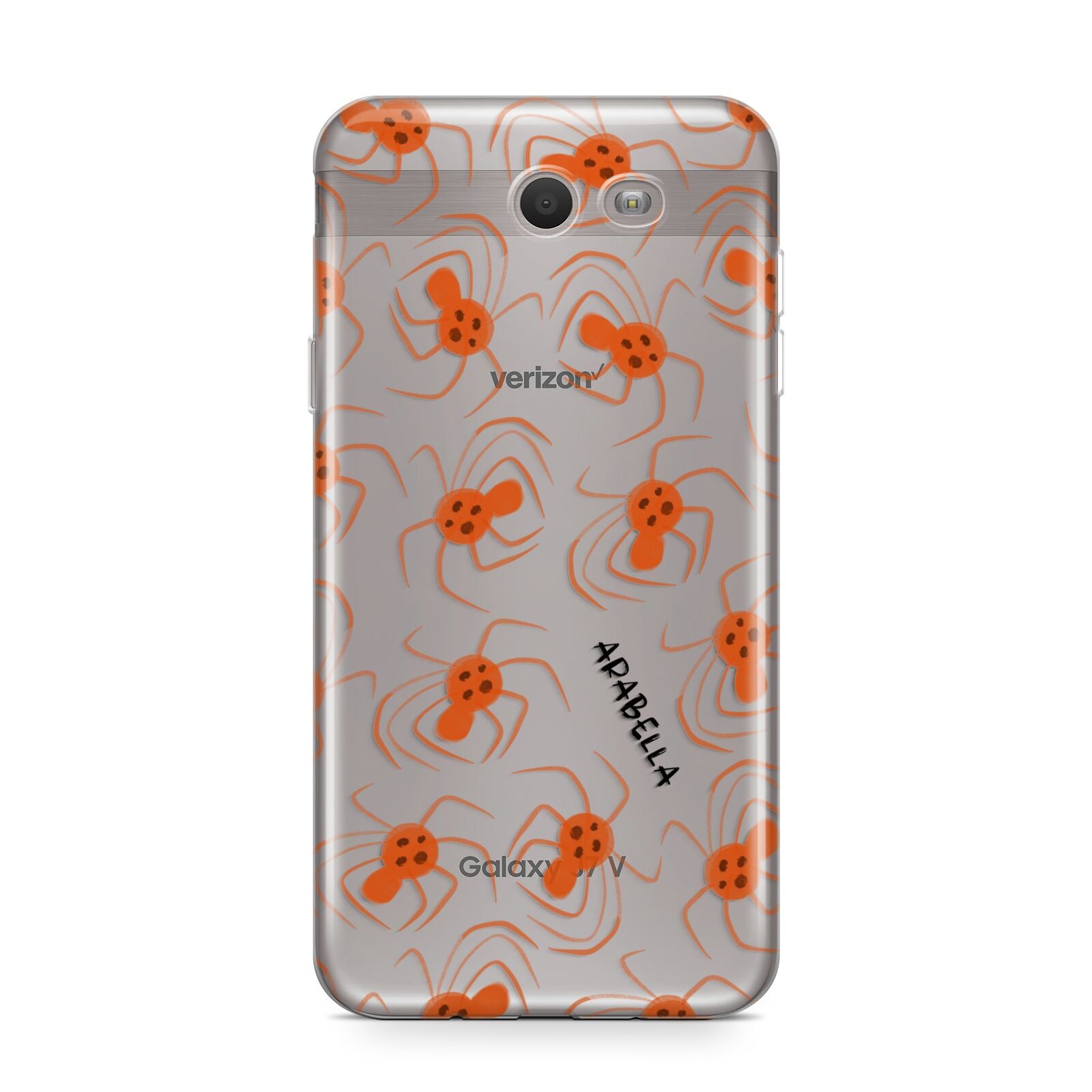 Orange Spiders Personalised Samsung Galaxy J7 2017 Case