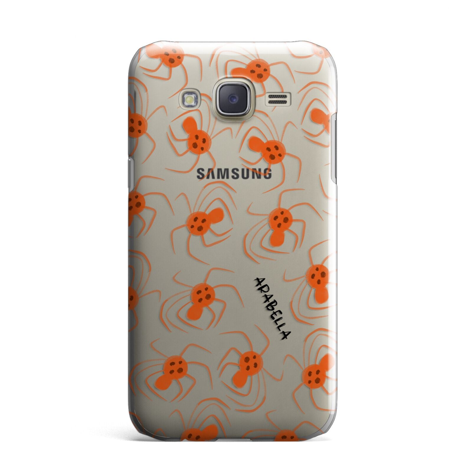 Orange Spiders Personalised Samsung Galaxy J7 Case