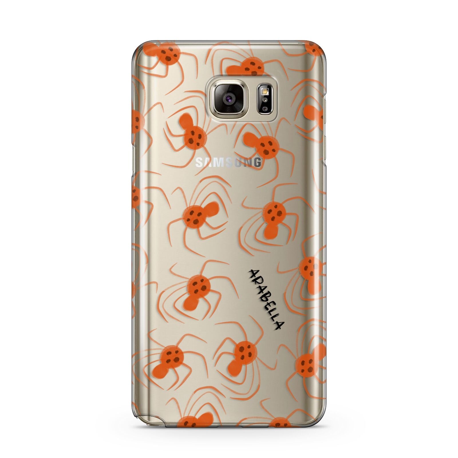 Orange Spiders Personalised Samsung Galaxy Note 5 Case