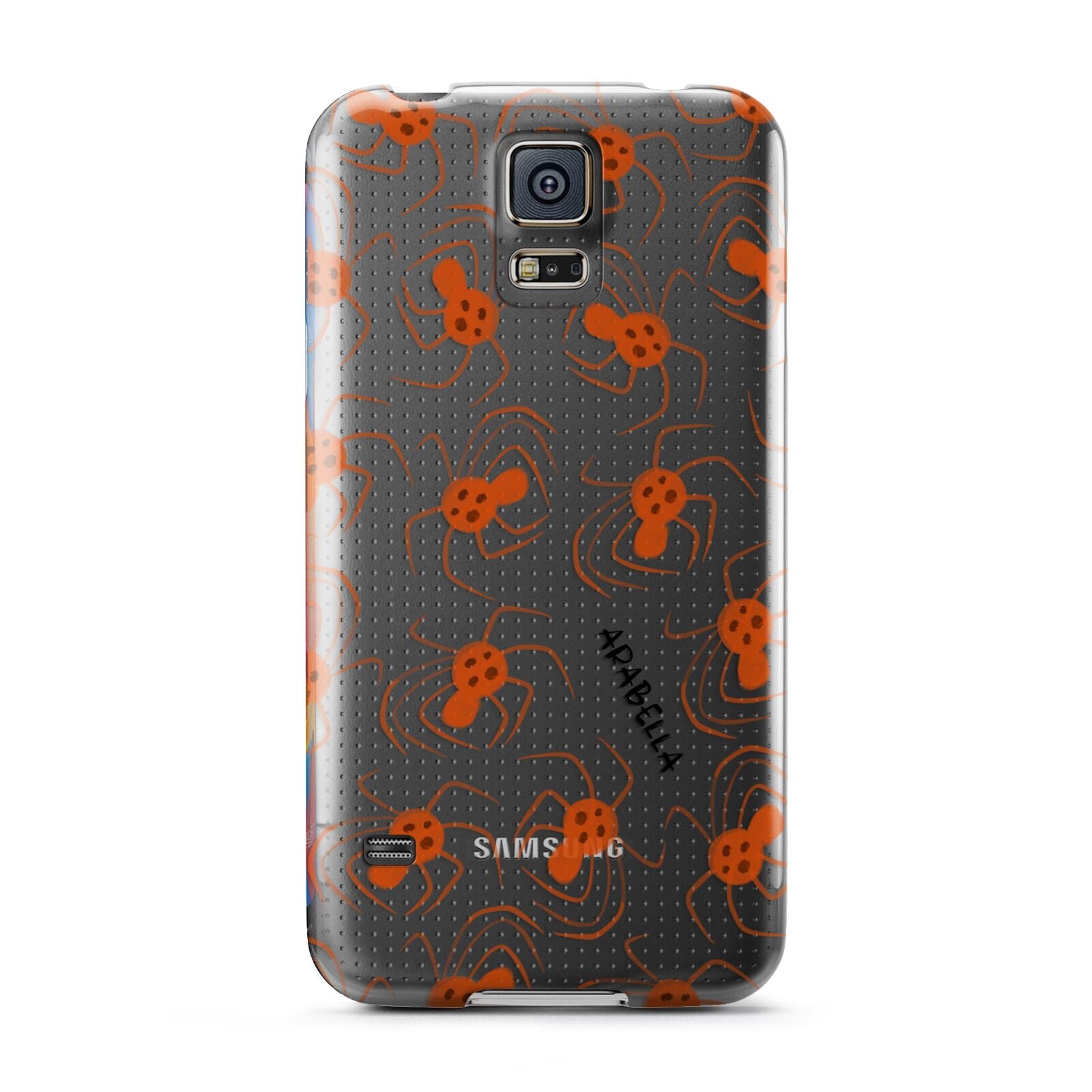 Orange Spiders Personalised Samsung Galaxy S5 Case