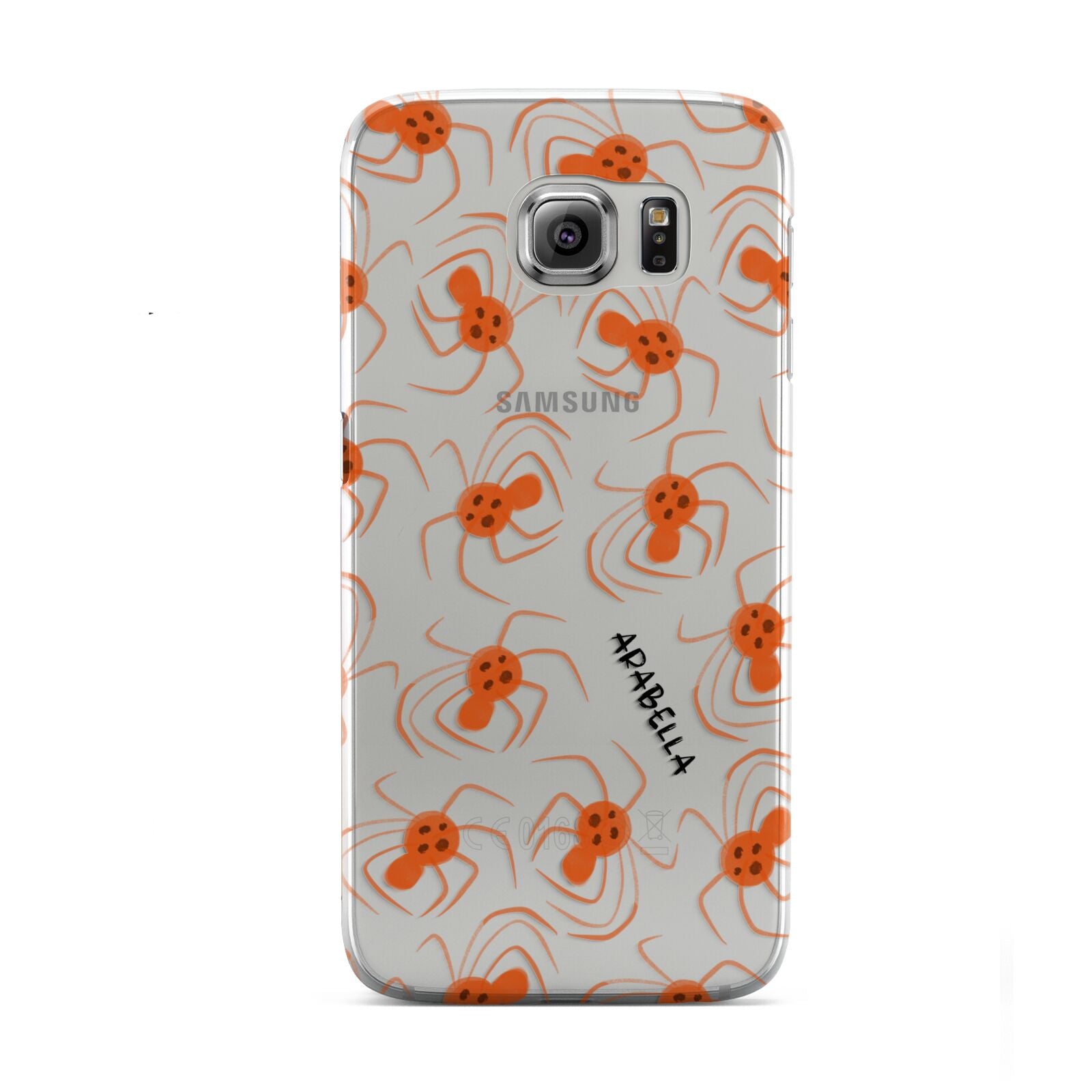 Orange Spiders Personalised Samsung Galaxy S6 Case