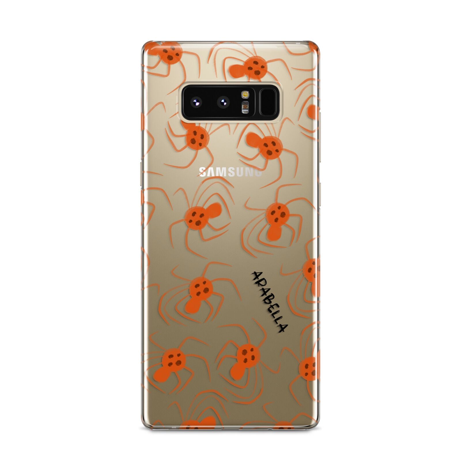 Orange Spiders Personalised Samsung Galaxy S8 Case