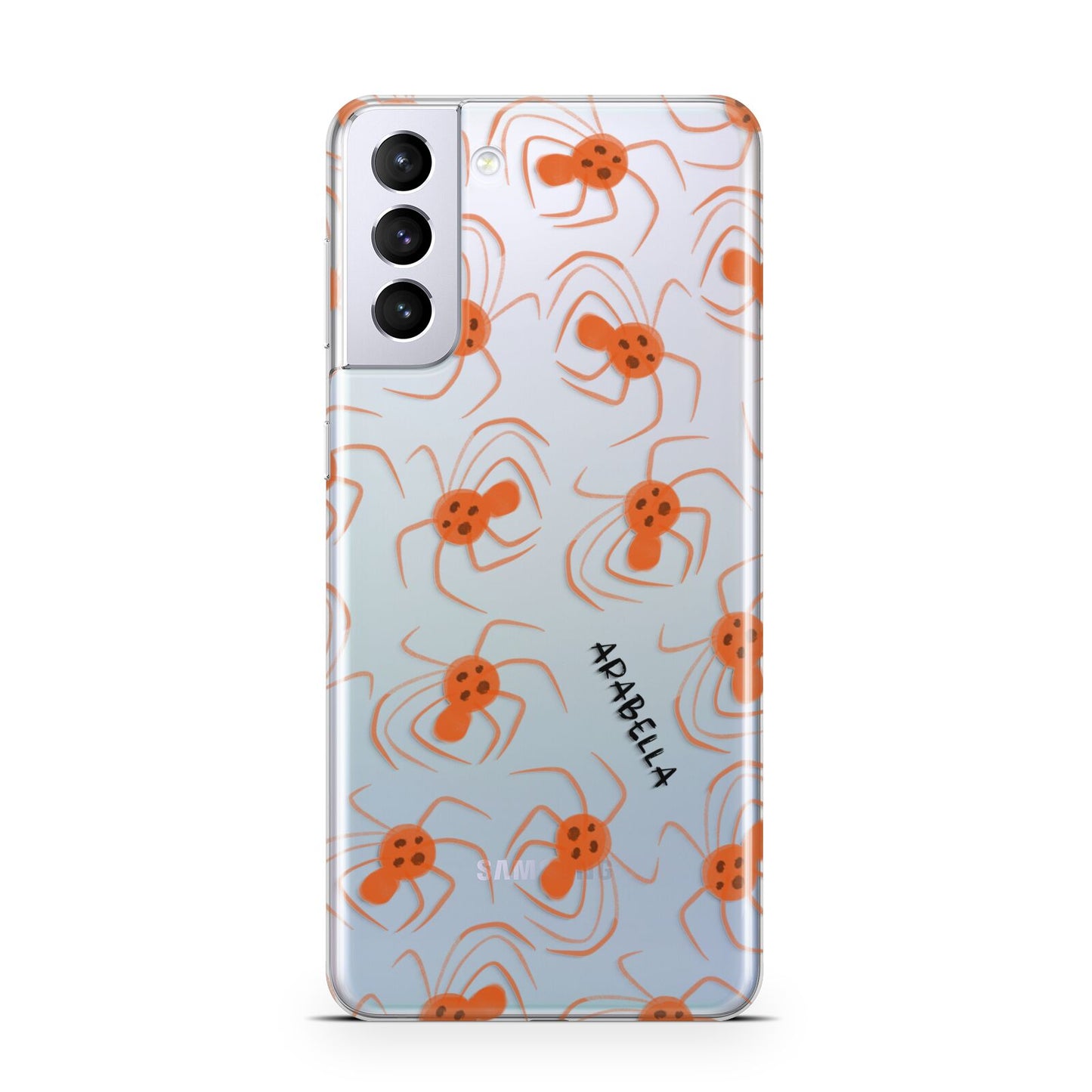 Orange Spiders Personalised Samsung S21 Plus Case