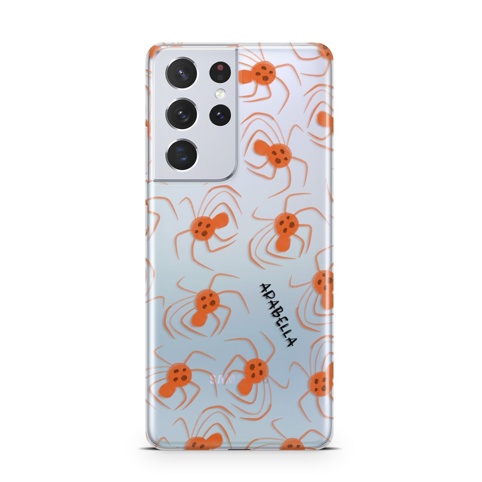 Orange Spiders Personalised Samsung S21 Ultra Case