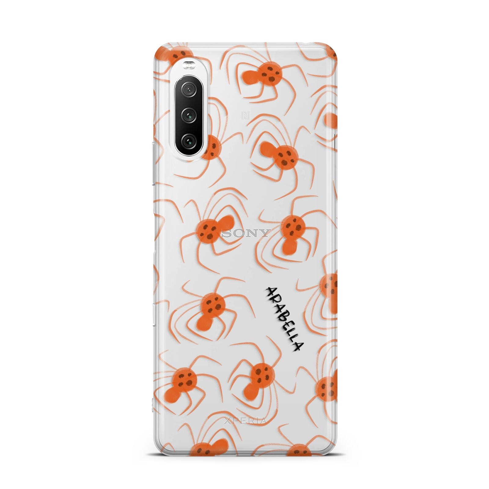 Orange Spiders Personalised Sony Xperia 10 III Case