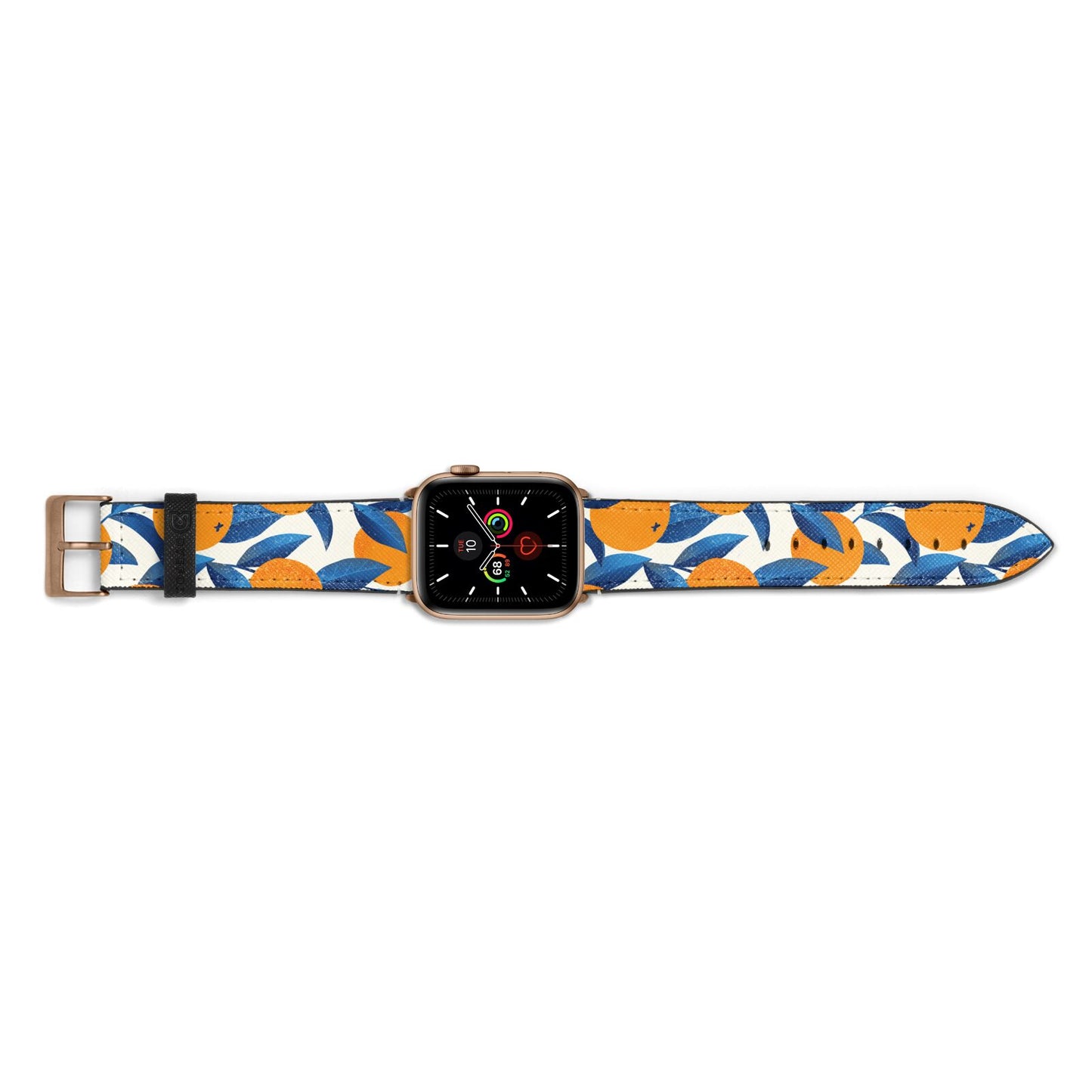 Oranges Apple Watch Strap Landscape Image Gold Hardware