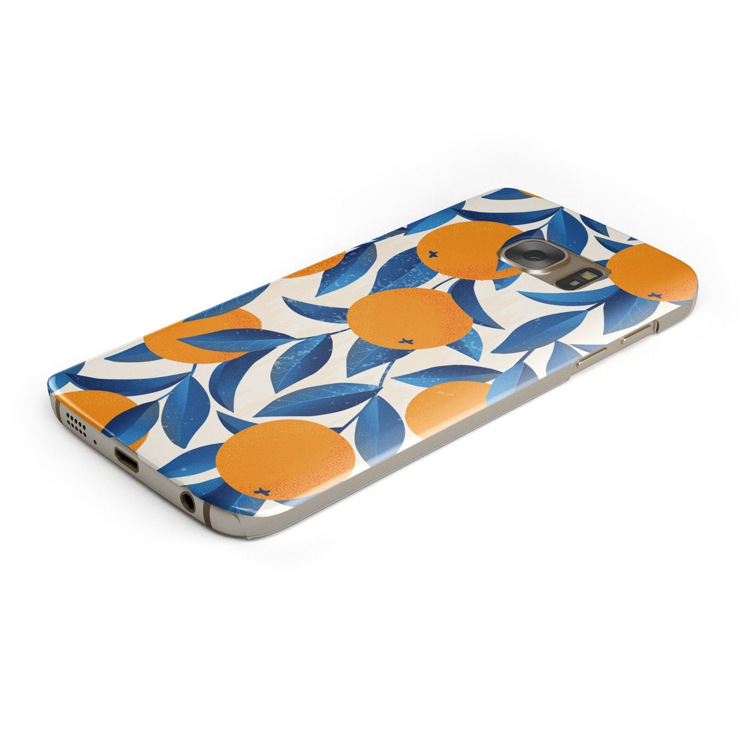 Oranges Protective Samsung Galaxy Case Angled Image