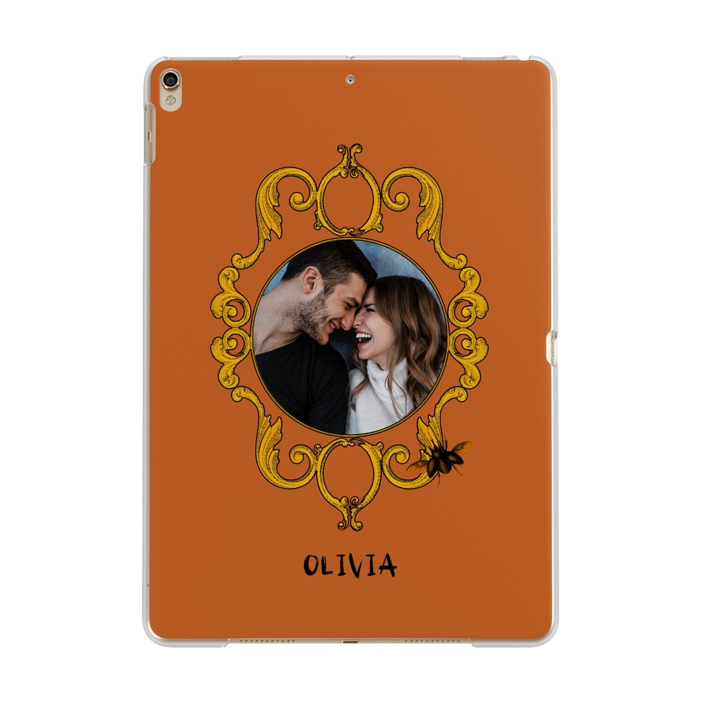 Ornate Halloween Custom Photo Apple iPad Gold Case