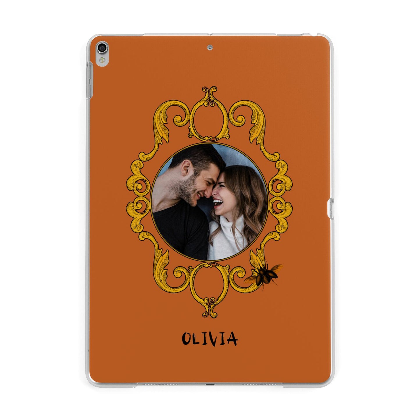 Ornate Halloween Custom Photo Apple iPad Silver Case