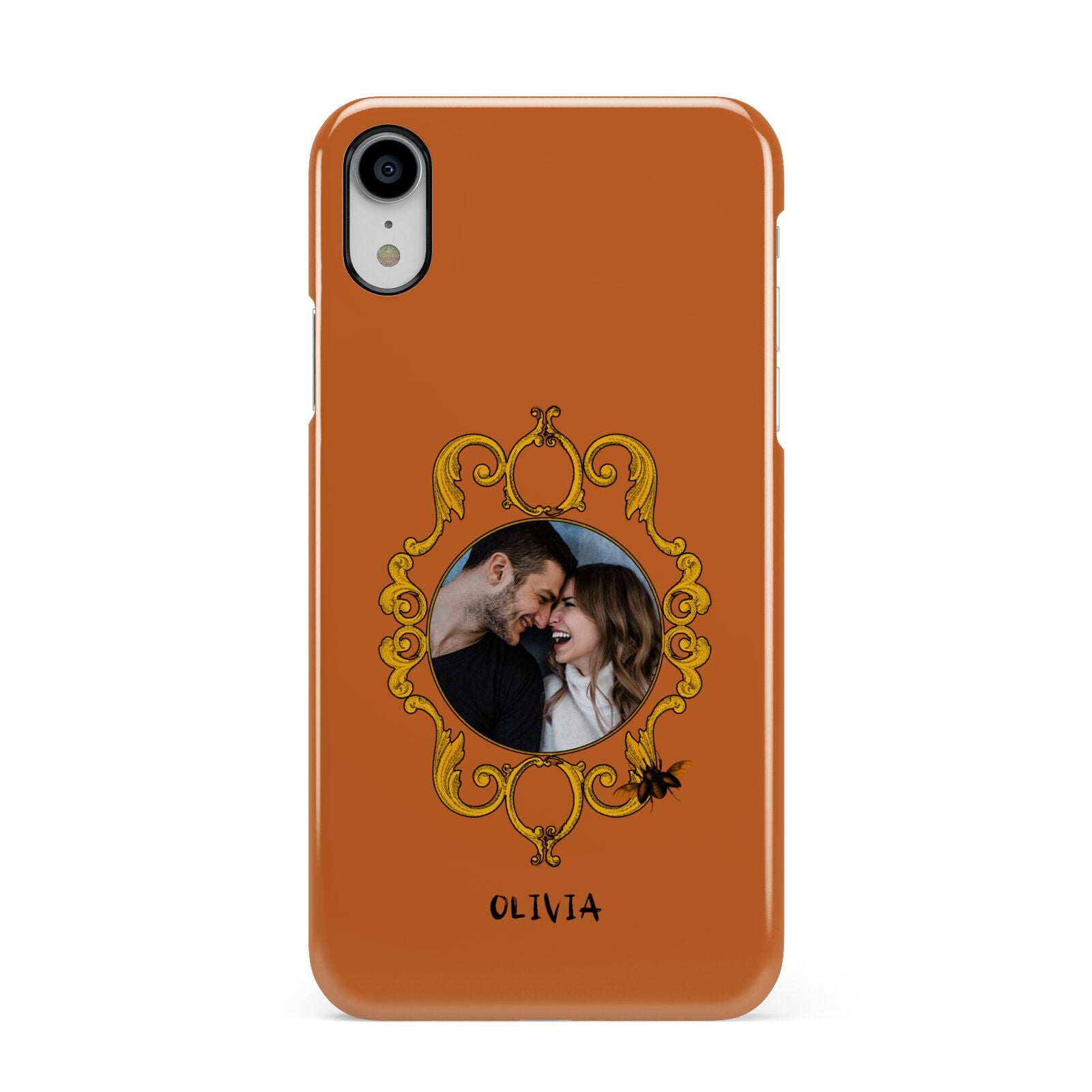 Ornate Halloween Custom Photo Apple iPhone XR White 3D Snap Case