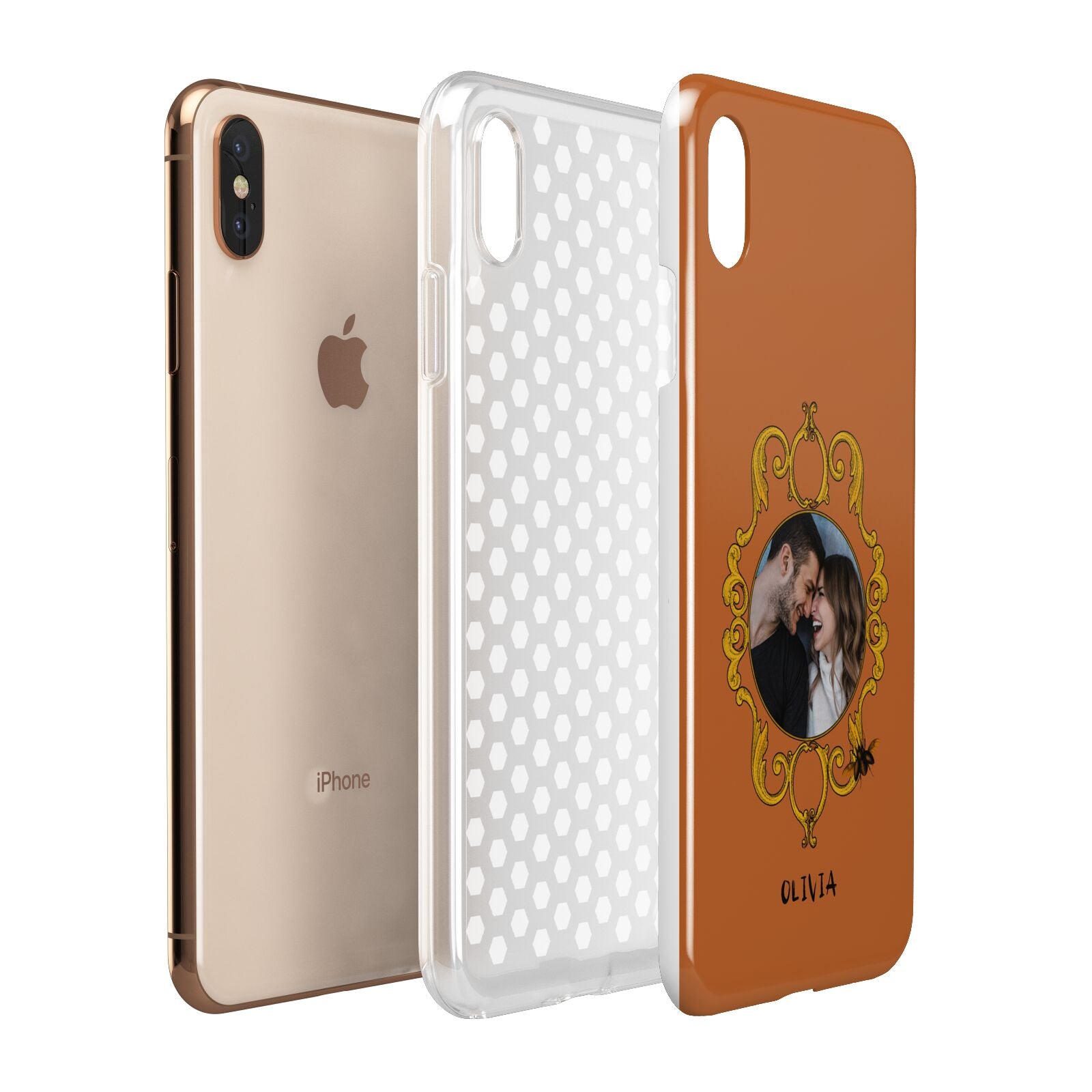 Ornate Halloween Custom Photo Apple iPhone Xs Max 3D Tough Case Expanded View