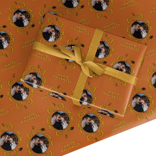 Ornate Halloween Custom Photo Custom Wrapping Paper