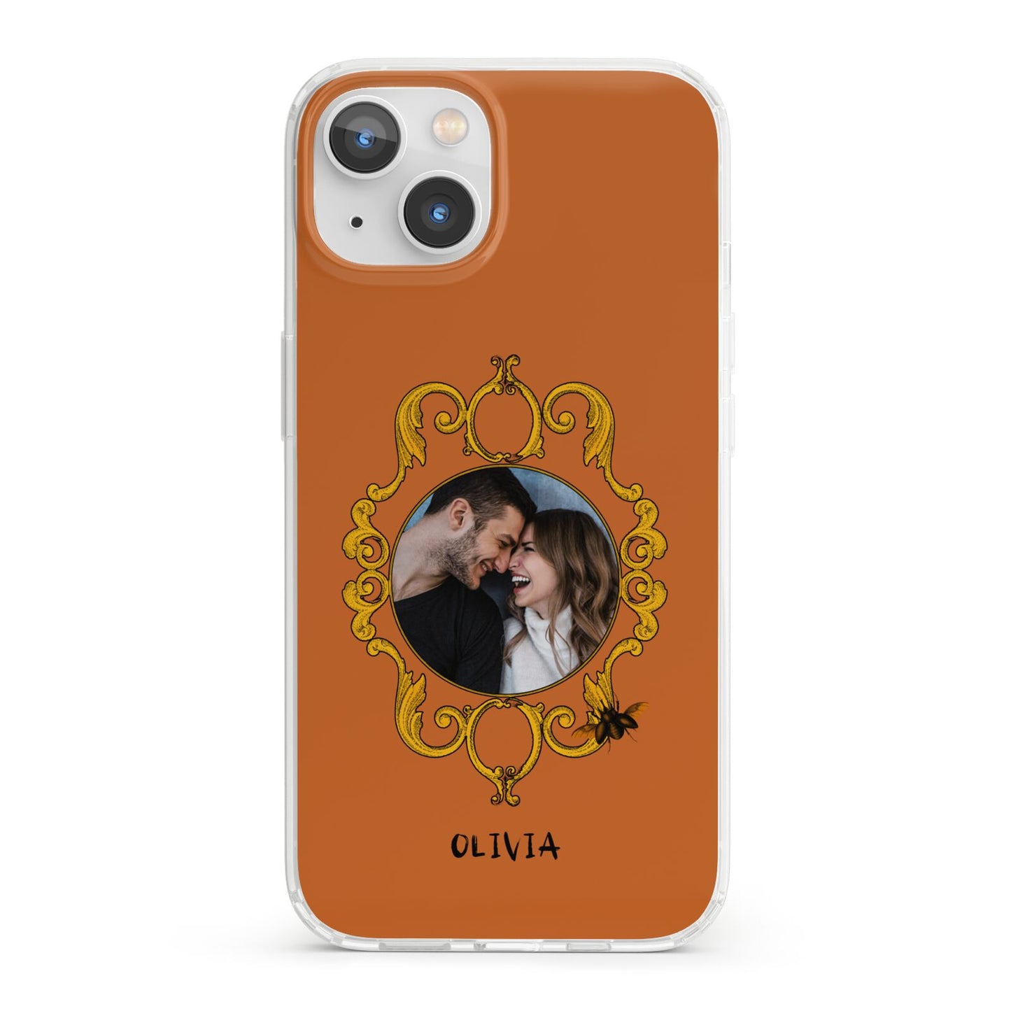 Ornate Halloween Custom Photo iPhone 13 Clear Bumper Case