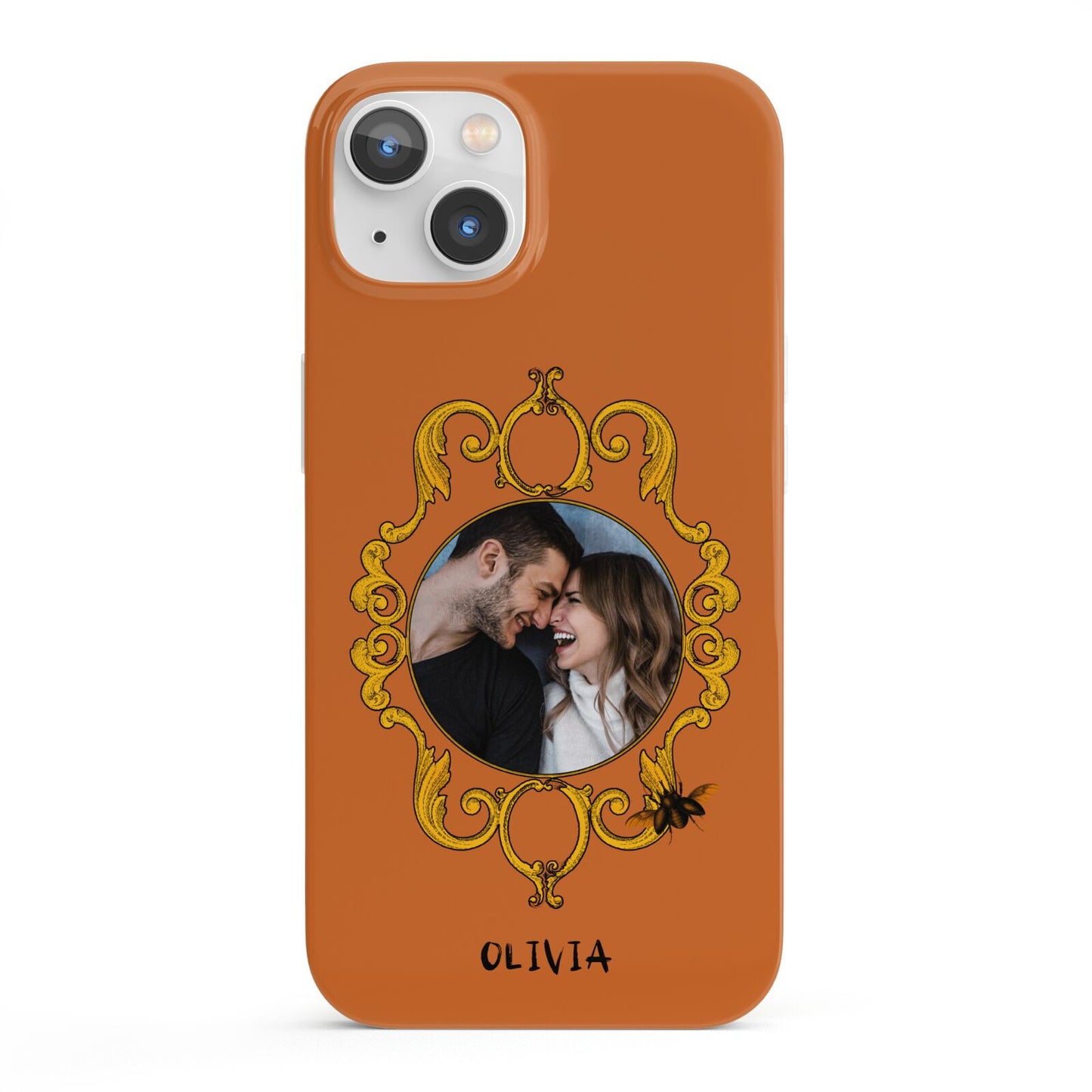 Ornate Halloween Custom Photo iPhone 13 Full Wrap 3D Snap Case