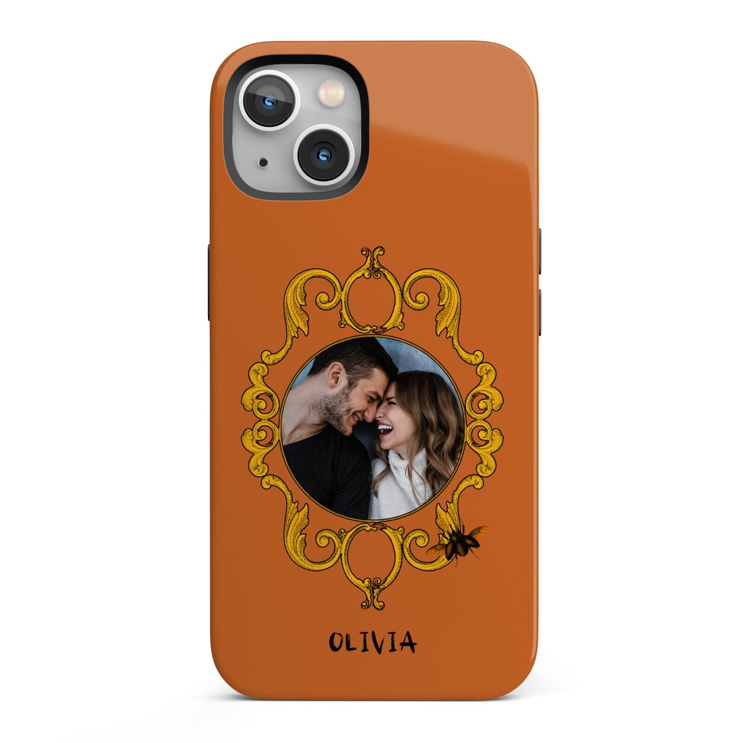 Ornate Halloween Custom Photo iPhone 13 Full Wrap 3D Tough Case