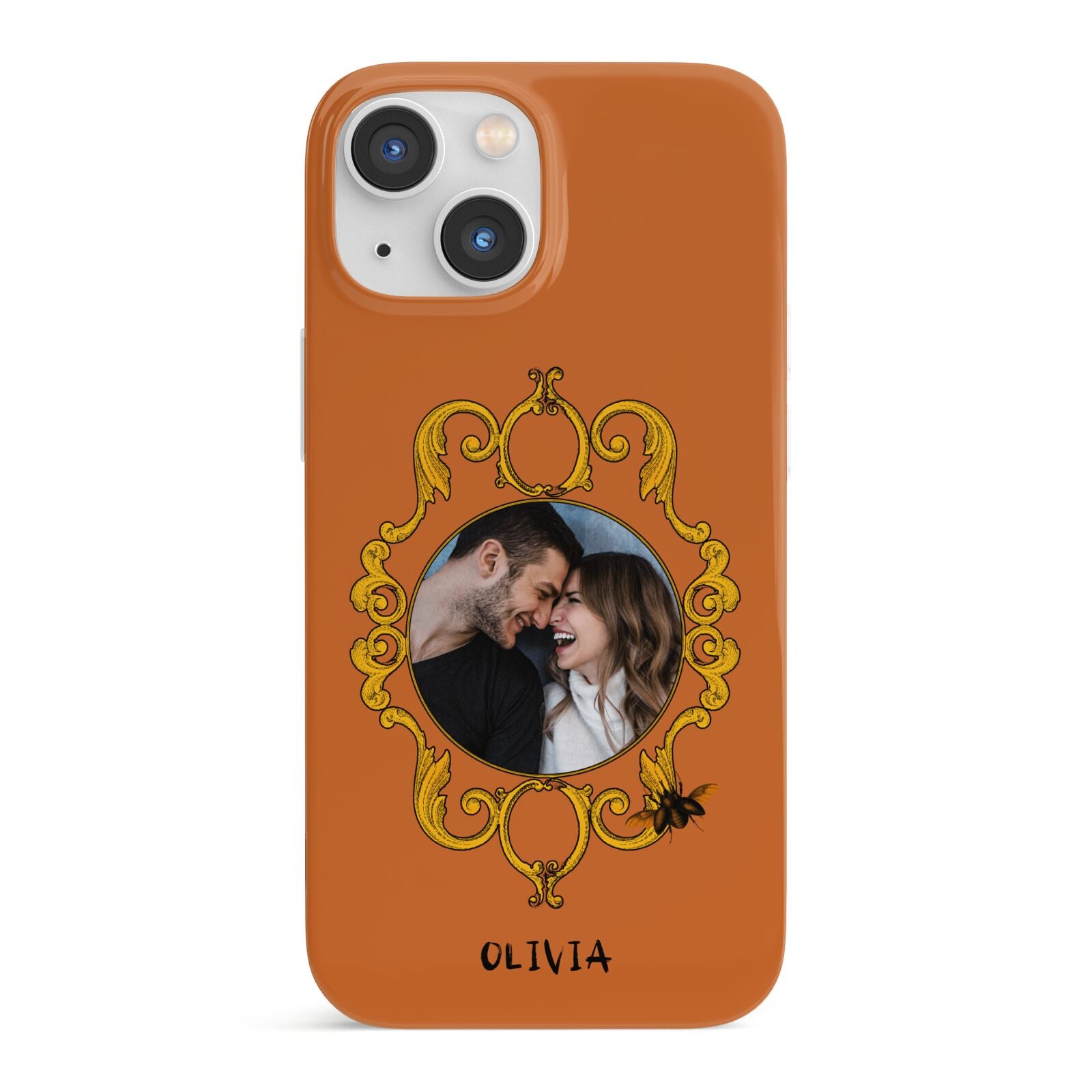 Ornate Halloween Custom Photo iPhone 13 Mini Full Wrap 3D Snap Case