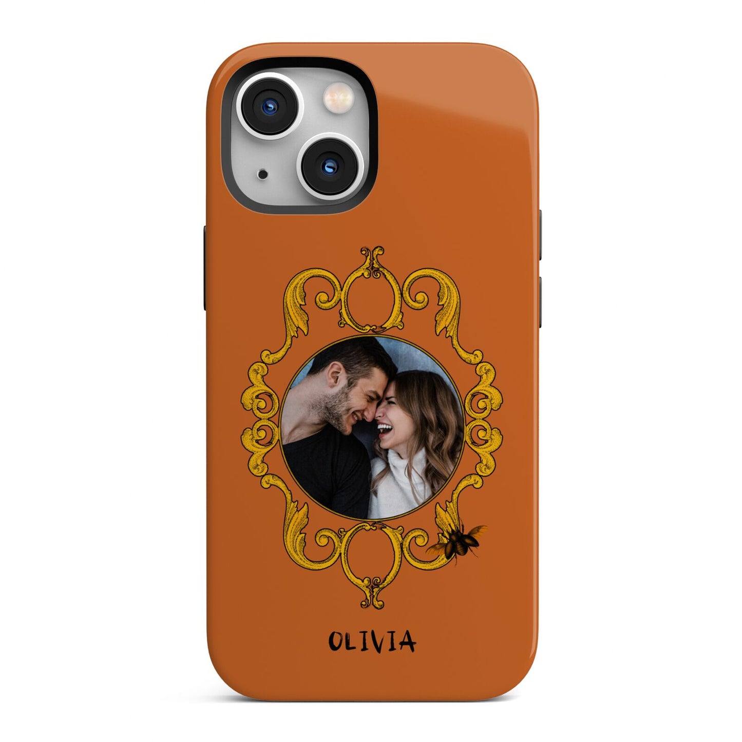 Ornate Halloween Custom Photo iPhone 13 Mini Full Wrap 3D Tough Case