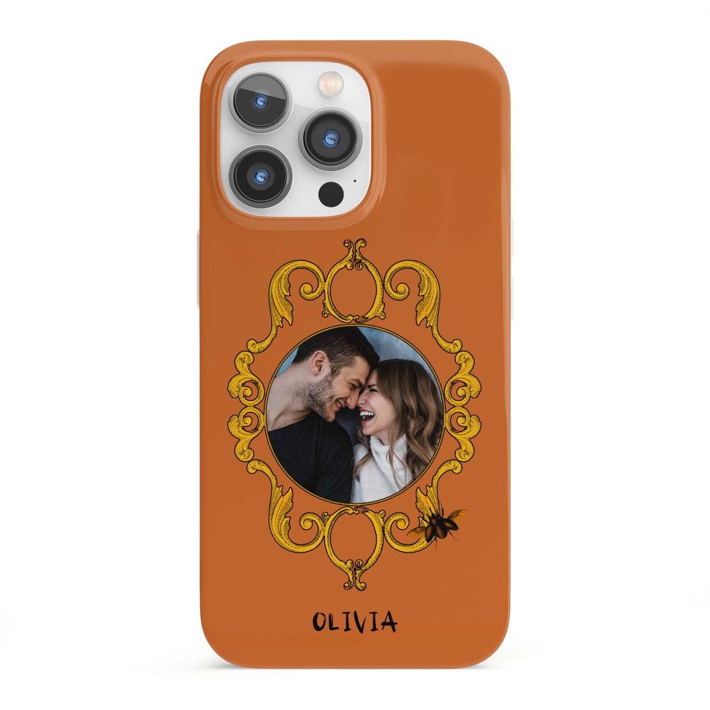 Ornate Halloween Custom Photo iPhone 13 Pro Full Wrap 3D Snap Case