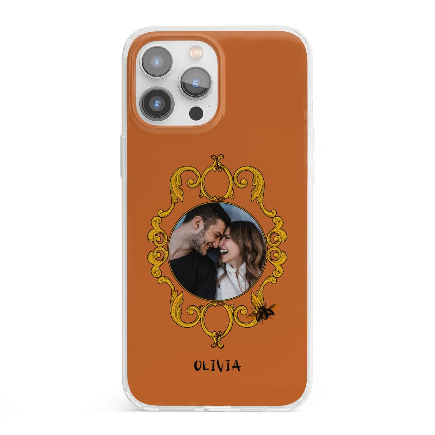 Ornate Halloween Custom Photo iPhone 13 Pro Max Clear Bumper Case