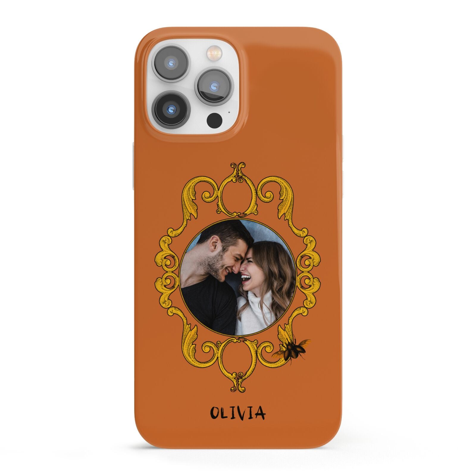 Ornate Halloween Custom Photo iPhone 13 Pro Max Full Wrap 3D Snap Case