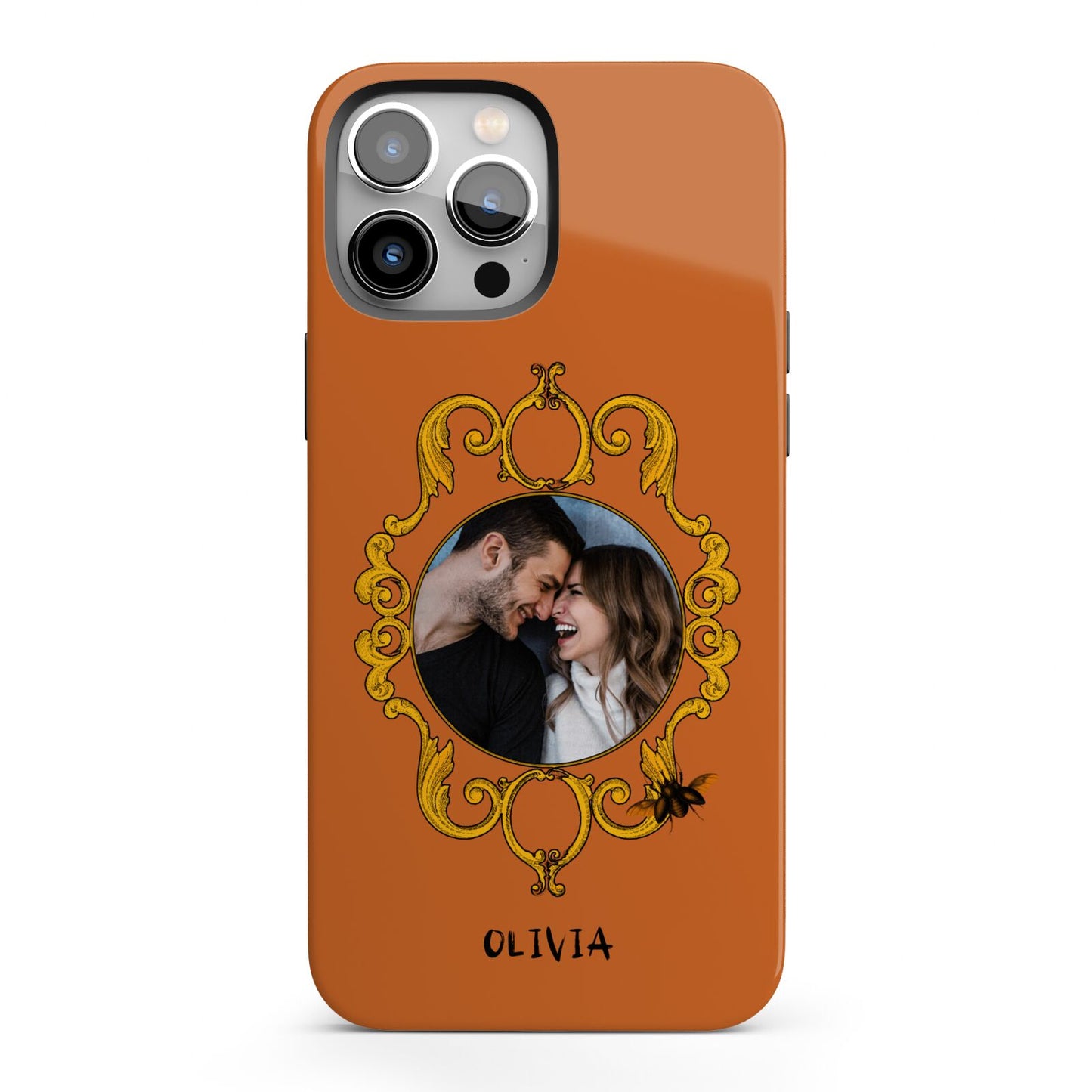 Ornate Halloween Custom Photo iPhone 13 Pro Max Full Wrap 3D Tough Case