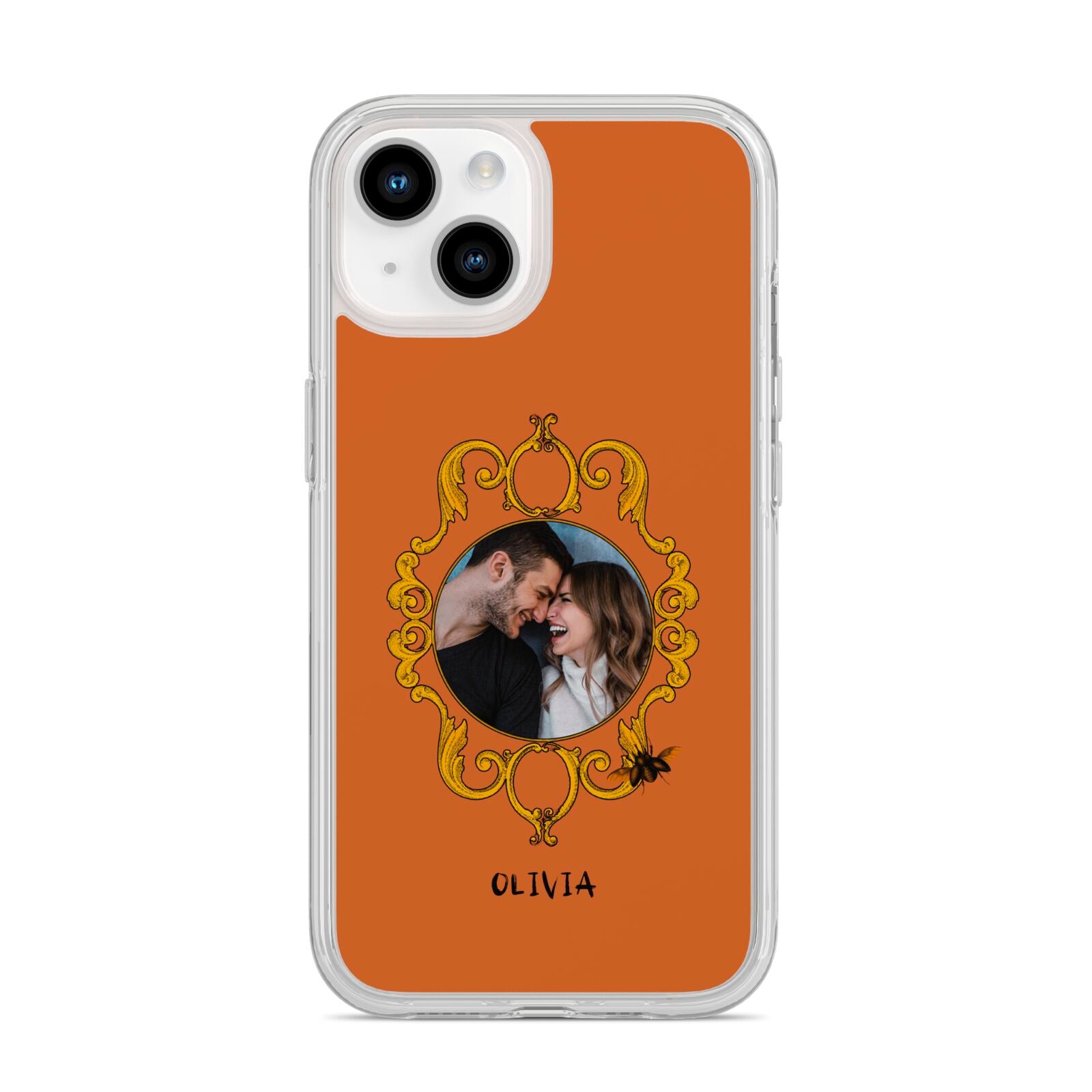 Ornate Halloween Custom Photo iPhone 14 Clear Tough Case Starlight